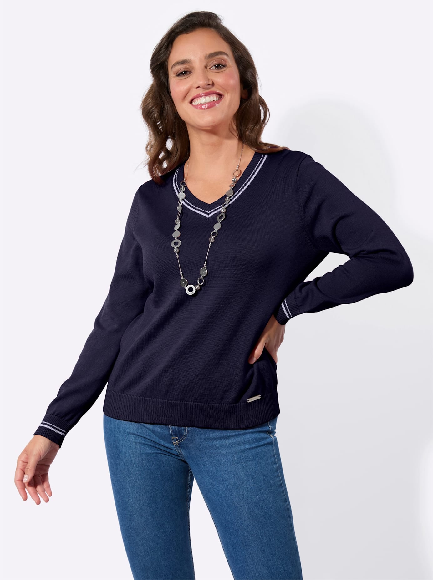 Image of Casual Looks V-Ausschnitt-Pullover "V-Pullover"