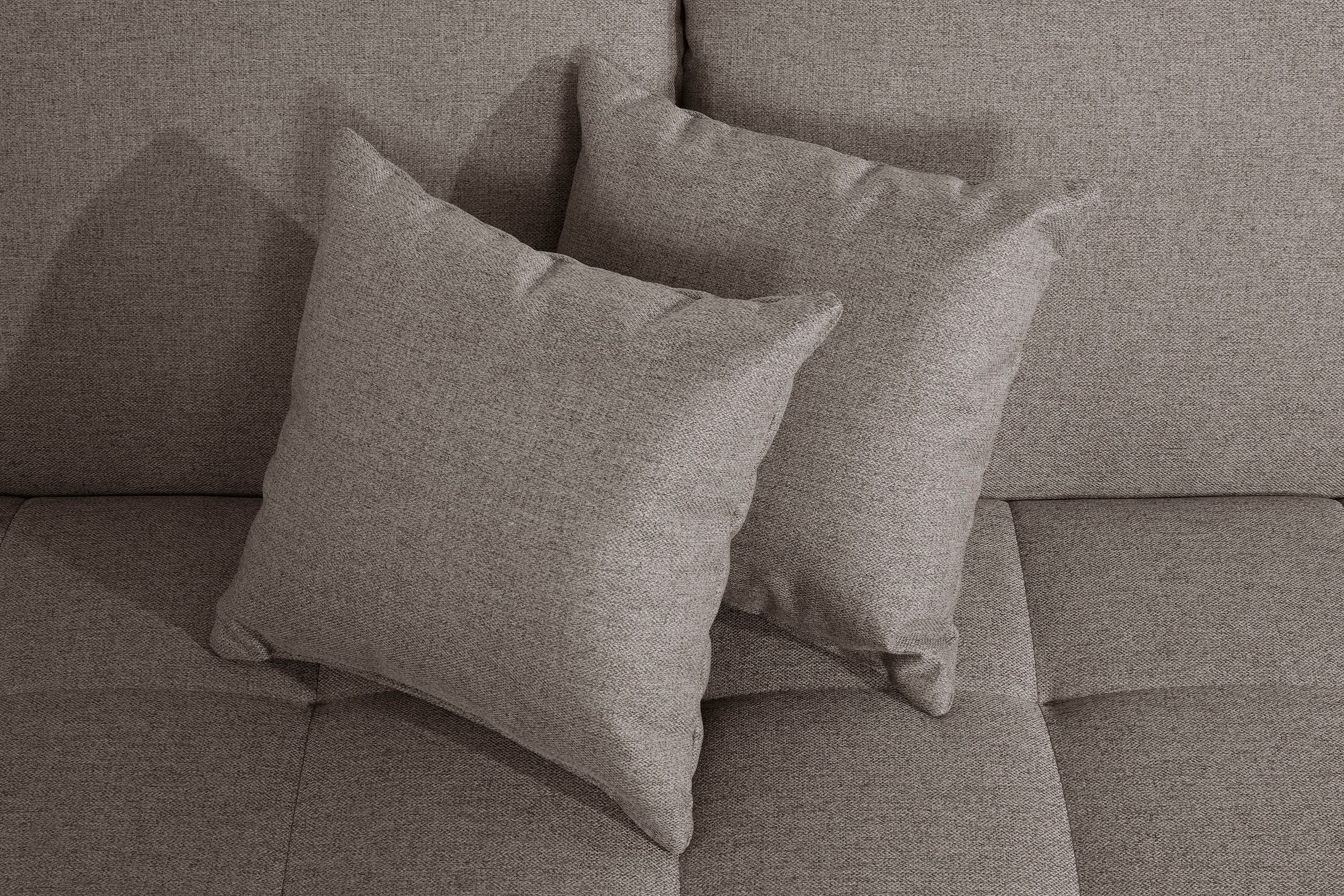 DOMO collection 2,5-Sitzer »Franzi, zeitlos und elegant, moderne Sitzheftung« wahlweise mit Kopfteilverstellung, inklusive Zierkissen