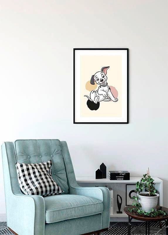 Komar Bild »101 Dalmatiner Dots«, Disney, (1 St.), Wandbild zur Dekoration im Kinderzimmer - ohne Rahmen