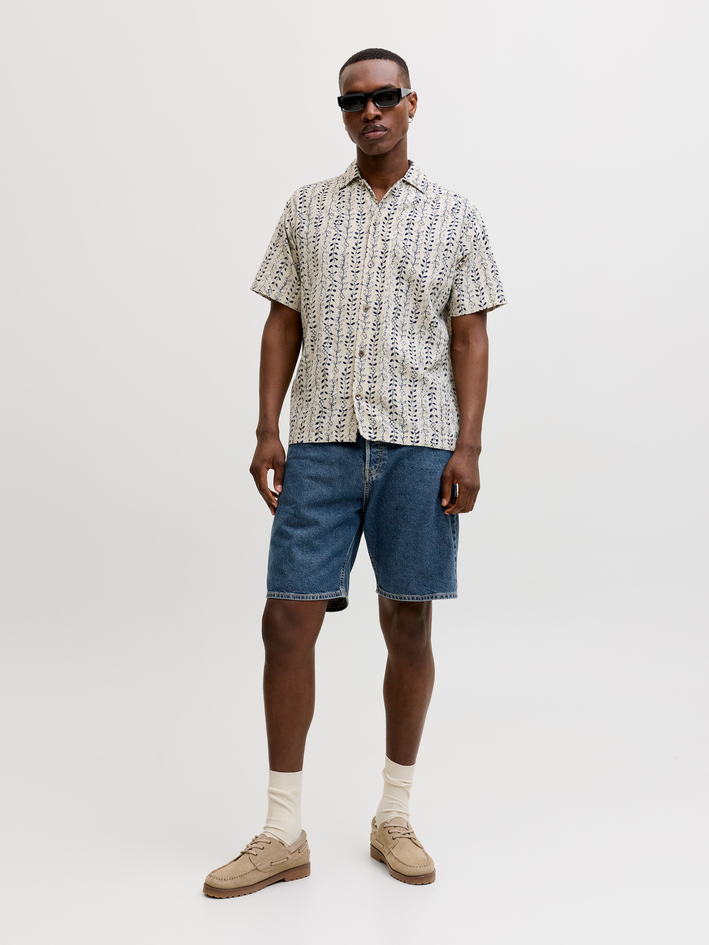 Jack & Jones Short en jean »JJITONY JJORIGINAL SHORTS AM 460 SN« mélange coton, coupe décontractée