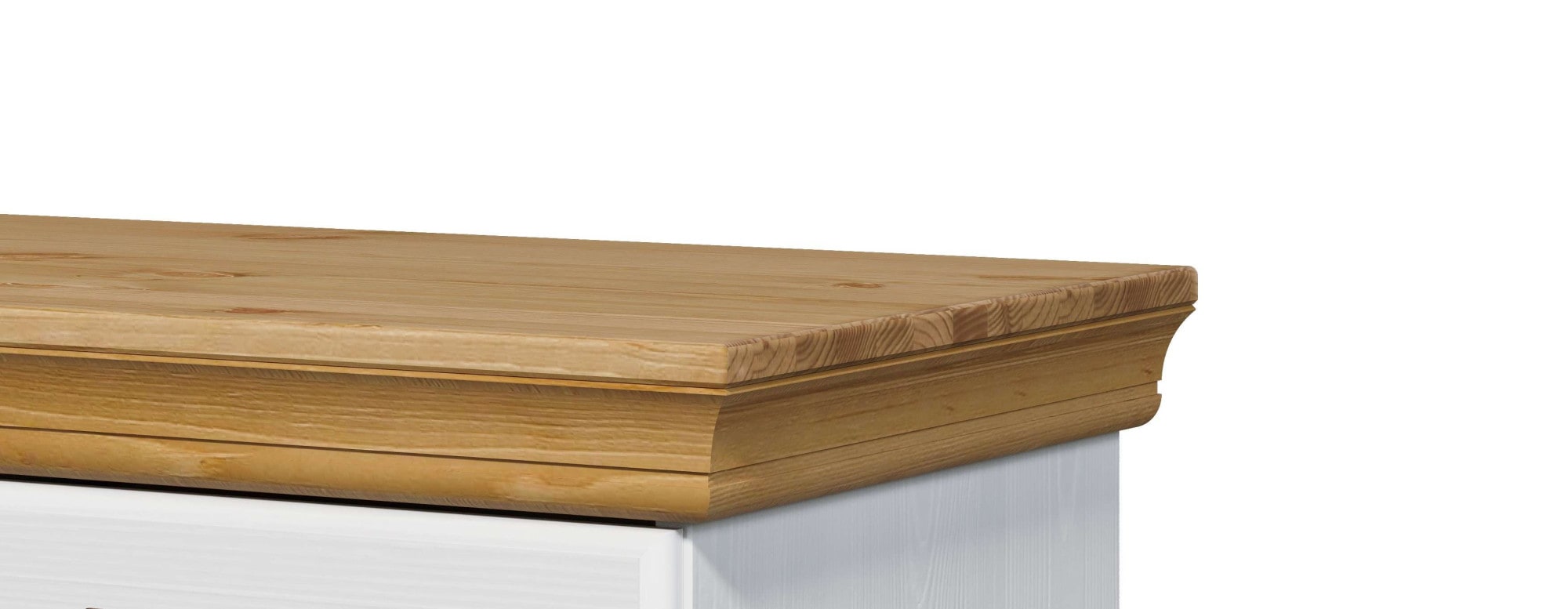 GOODproduct Kleiderschrank »Rügen Garderobenschrank, Drehtürenschrank, Schrank« FSC® zertifizierte massive Kiefer, Breite 127 cm, integrierte Bank