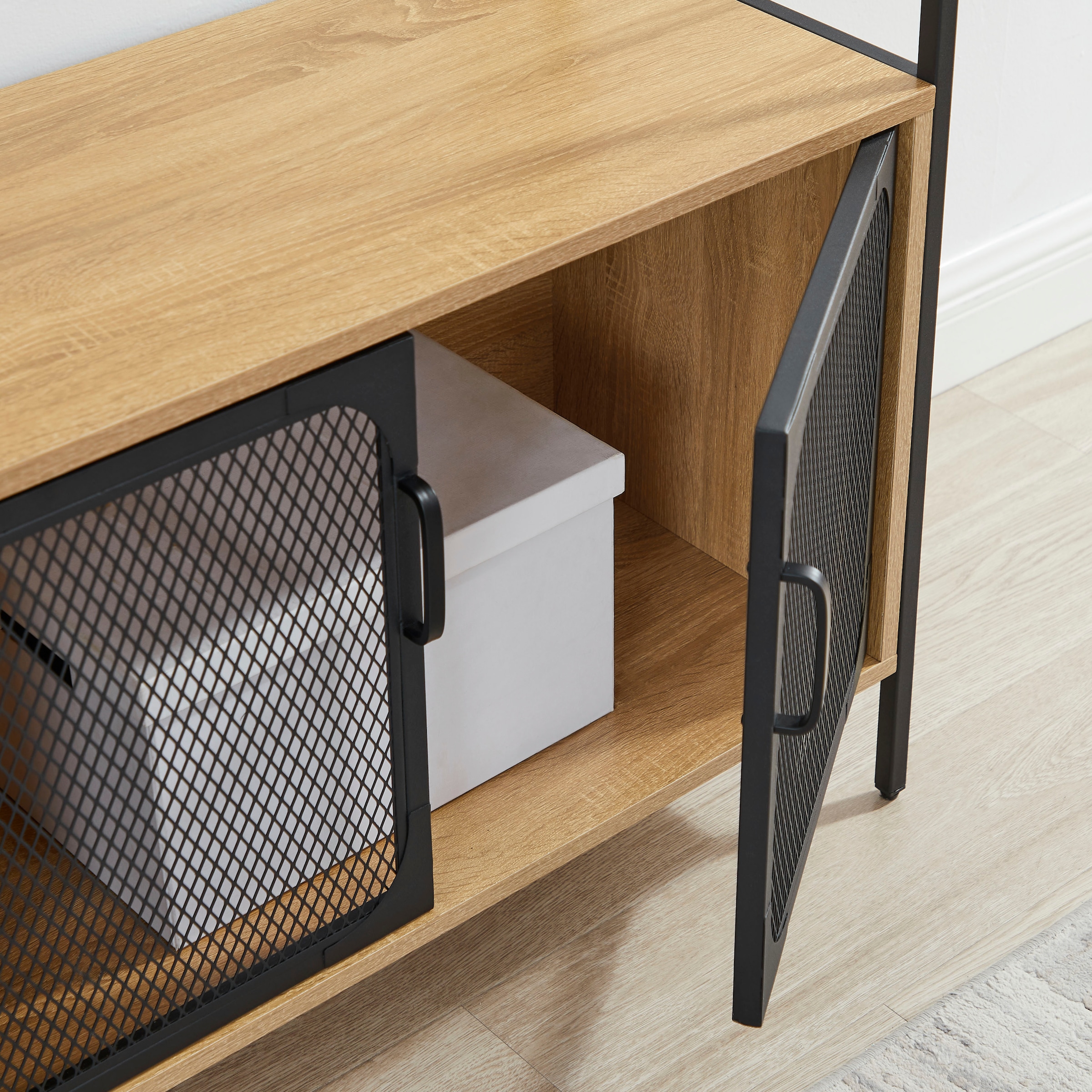 GOODproduct Regal »Amance« Metallgestell, viel Stauraum und ideal für Saugroboter, Höhe 177 cm