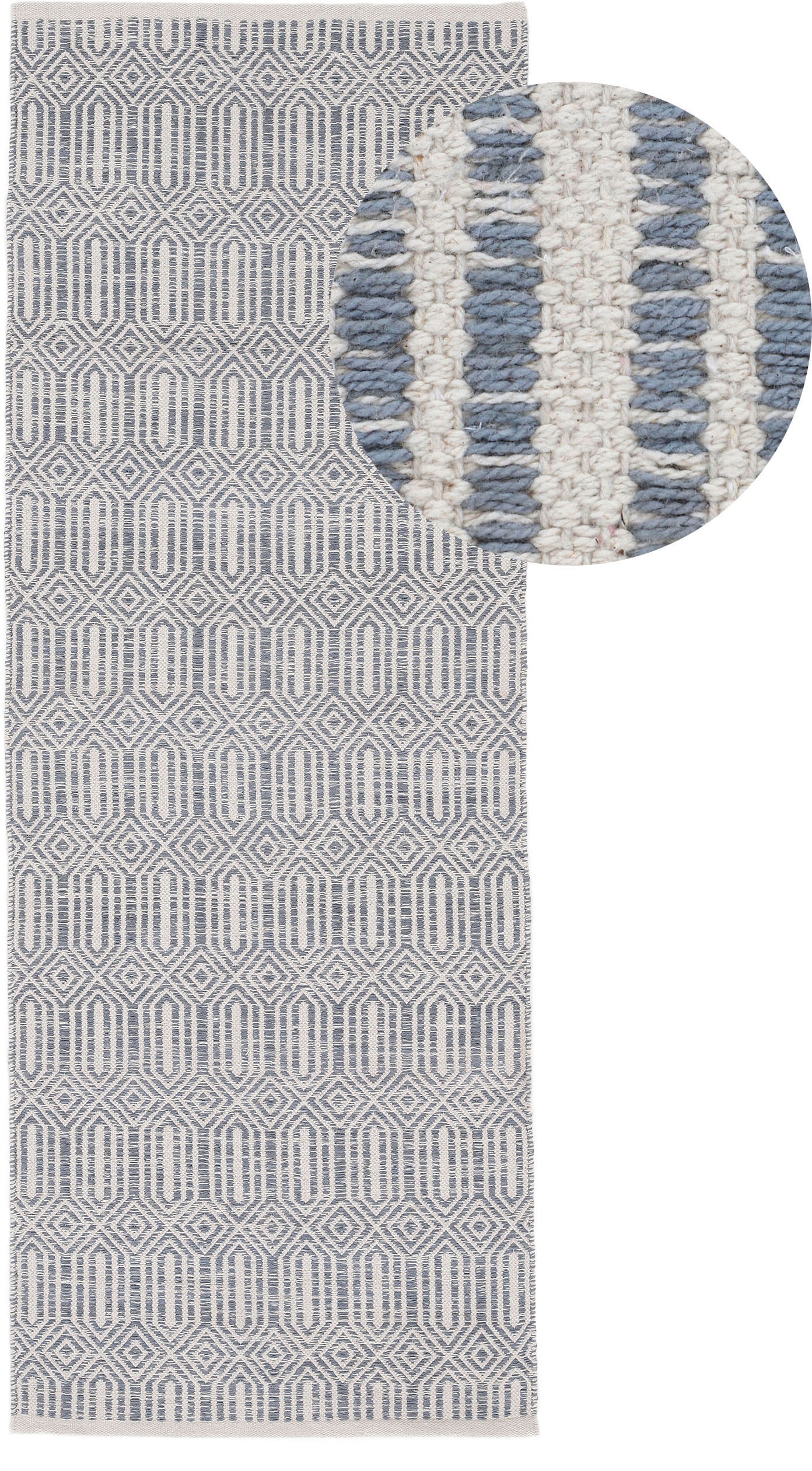 Image of carpetfine Läufer »Kelim Oregan«, rechteckig, 5 mm Höhe, Wendeteppich aus reiner Baumwolle bei Ackermann Versand Schweiz