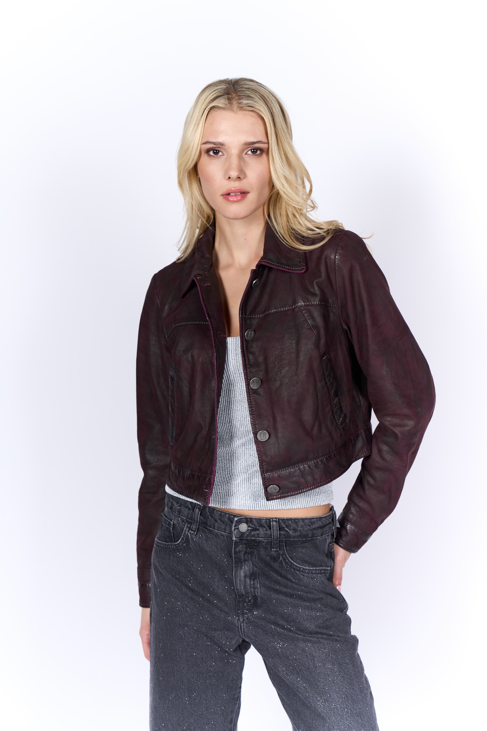 Image of Freaky Nation Lederjacke "Melike-FN"