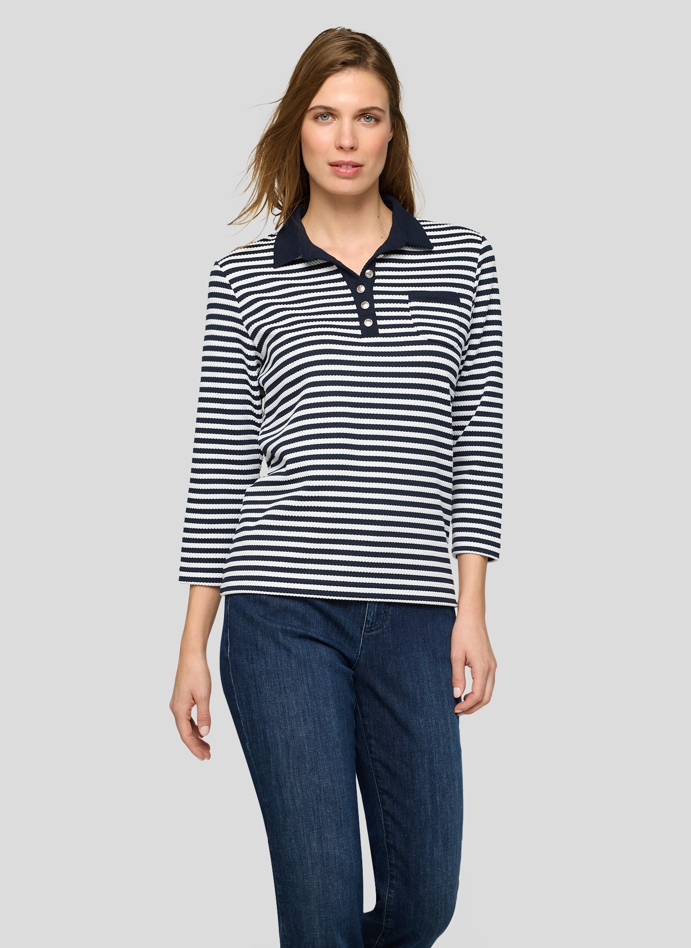 Image of Rabe 3/4-Arm-Shirt mit Streifen Muster