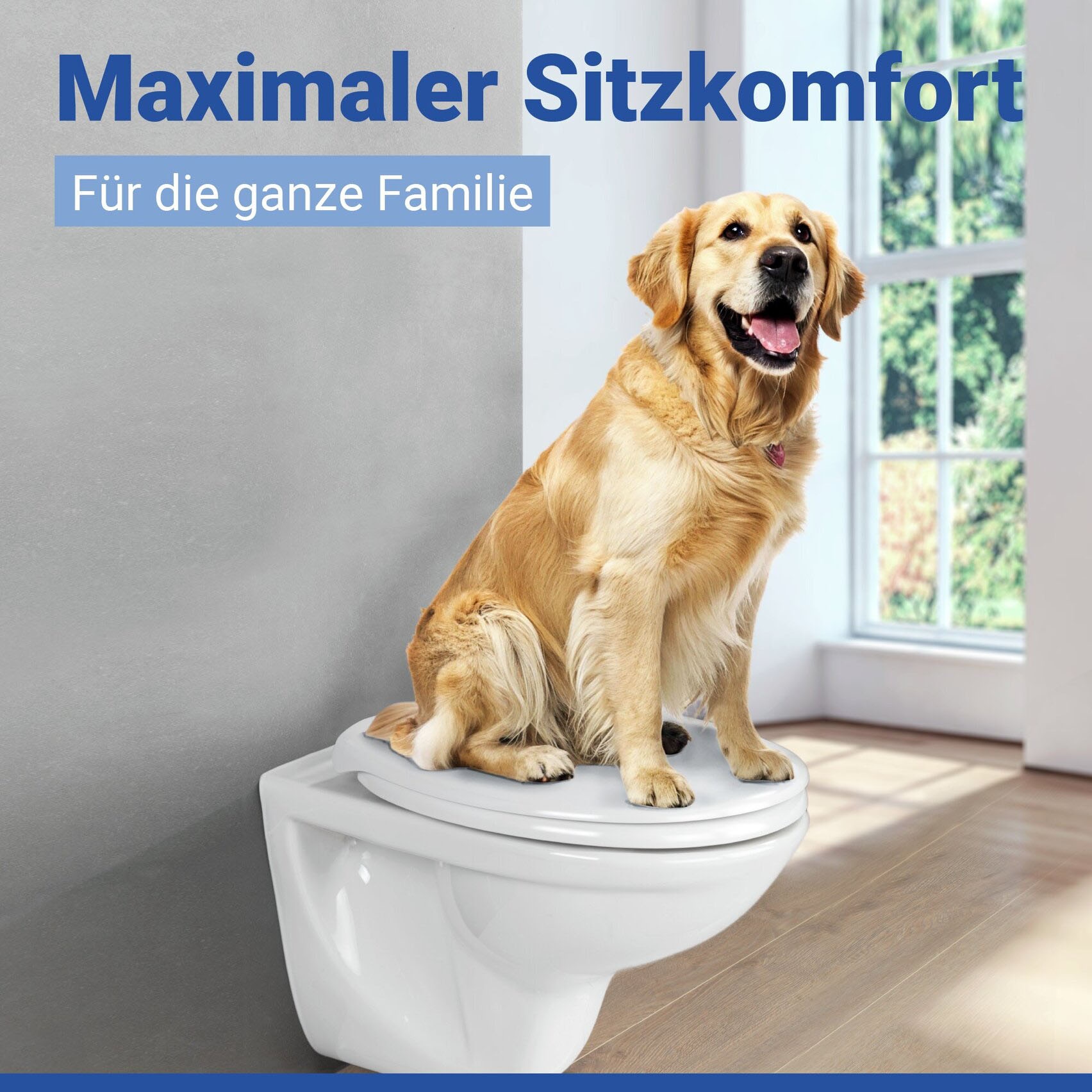 WENKO WC-Sitz »Rieti« strapazierfähiger Toilettensitz, belastbar bis 350 kg, Absenkautomatik