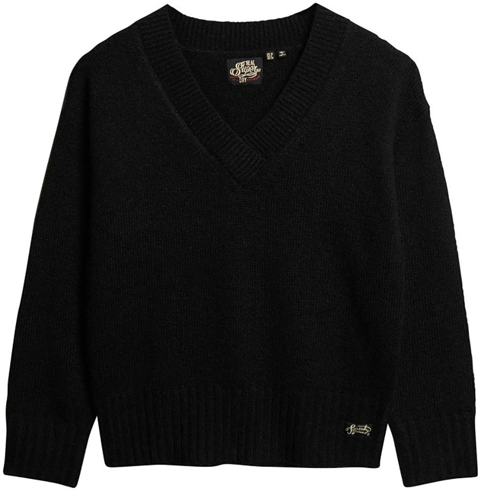 Superdry Strickpullover »ESSENTIAL V NECK JUMPER«