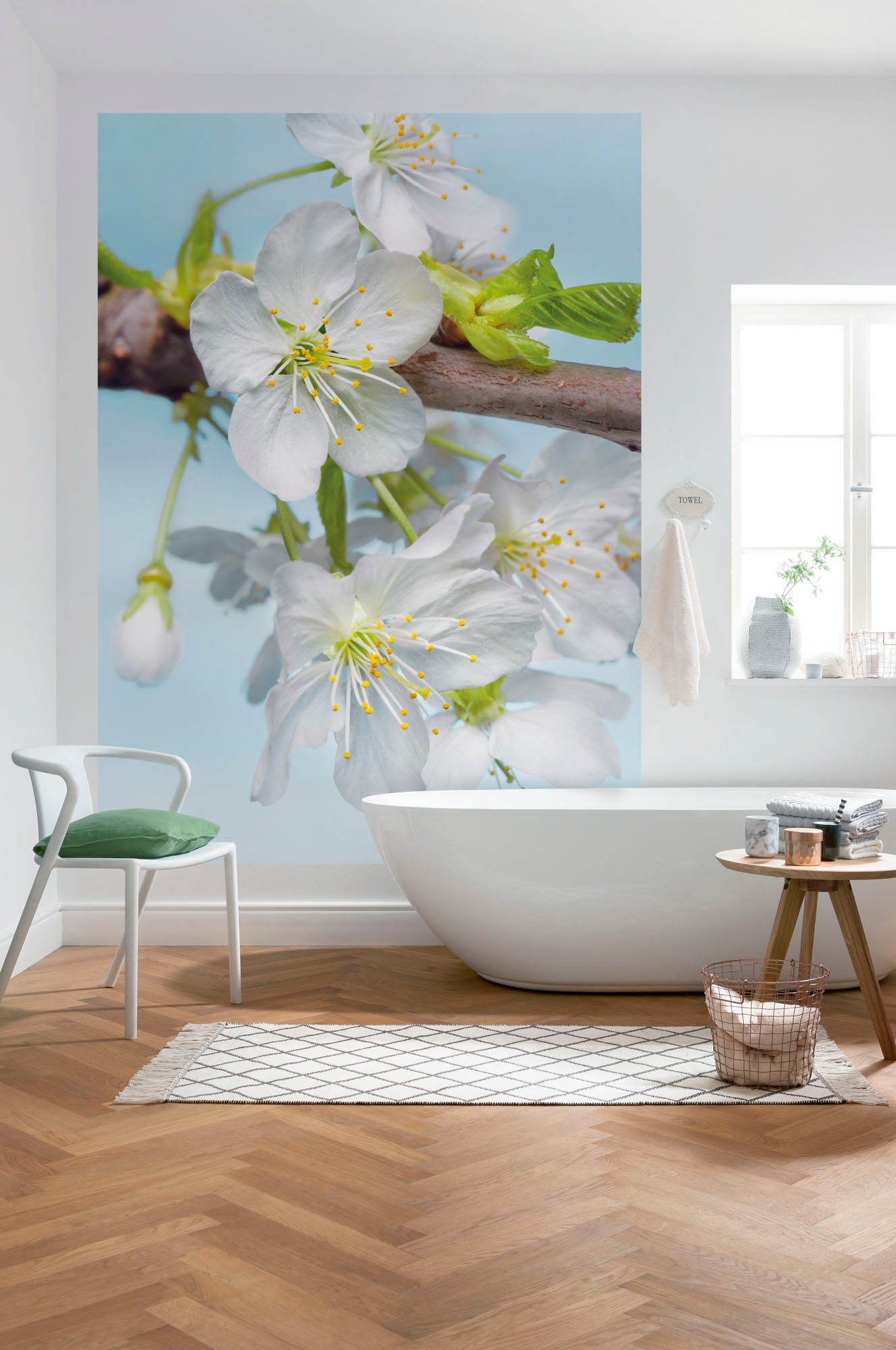 Komar Vliestapete »Vlies - Blossom - Grösse 184 x 248 cm«, bedruckt, Wohnzimmer, Schlafzimmer
