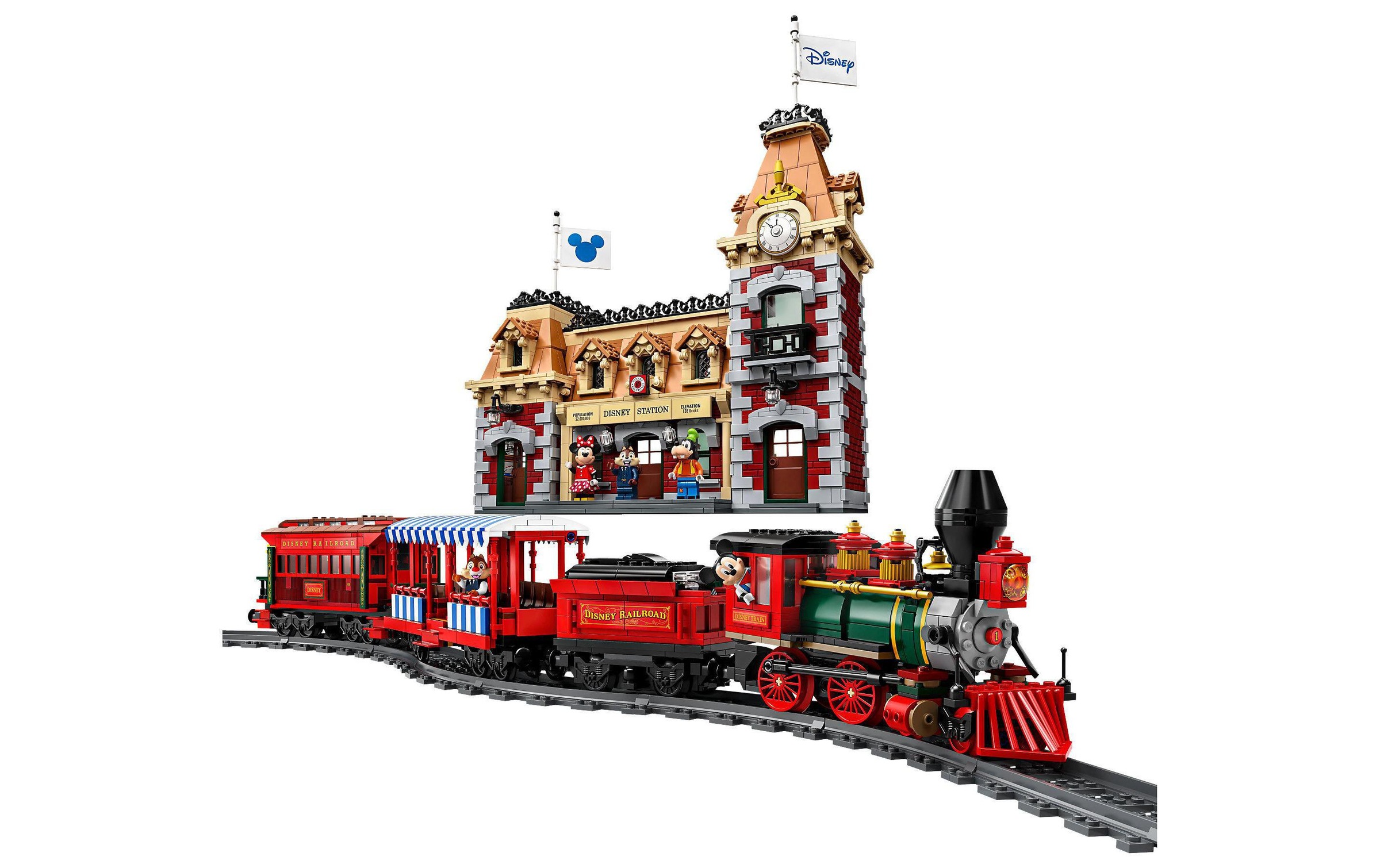 Image of LEGO Konstruktionsspielsteine "Disney Zug mit Bahnhof 71044"