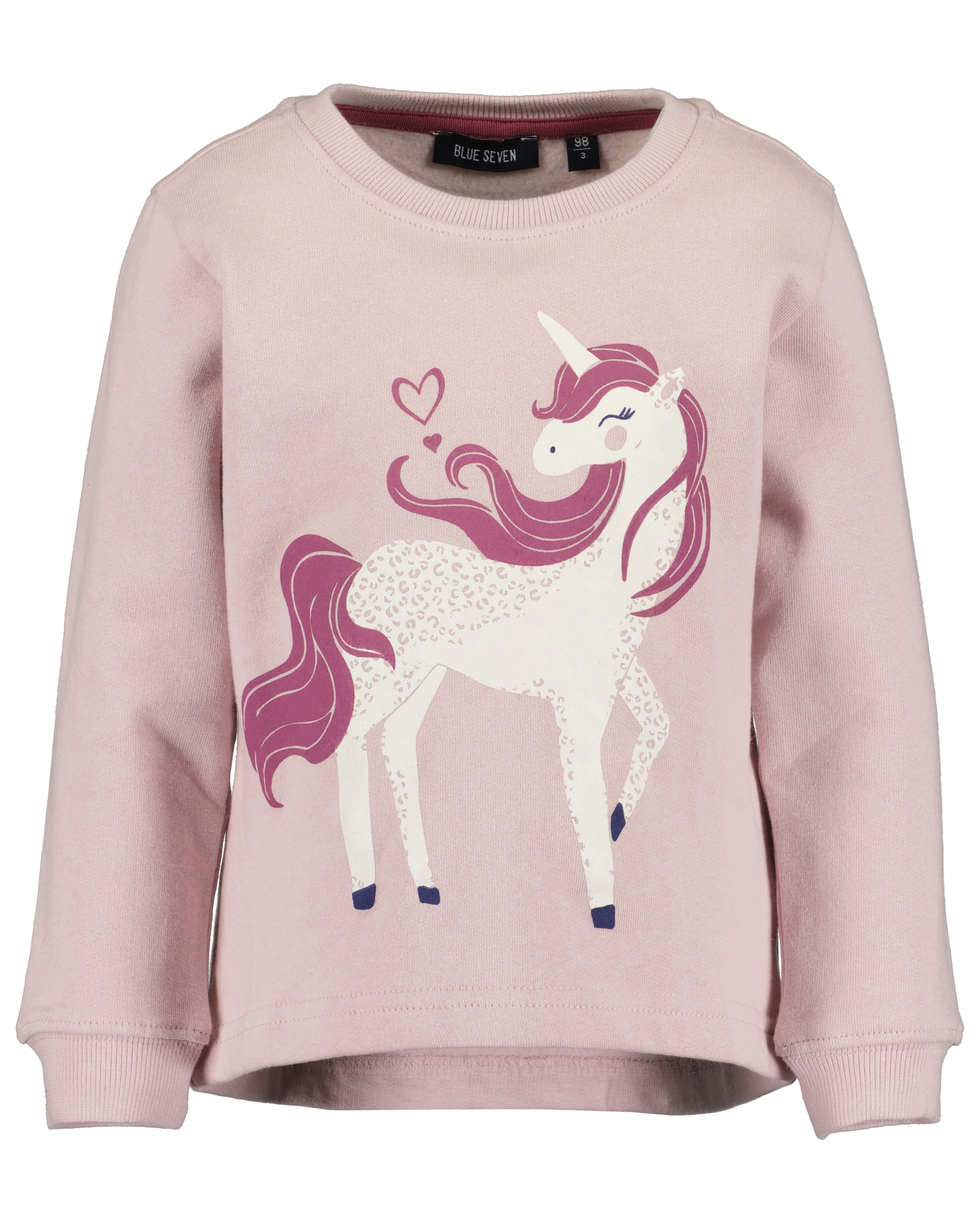 Image of Blue Seven Sweatshirt, Druck mit "Glow-in-the-dark" Effekt