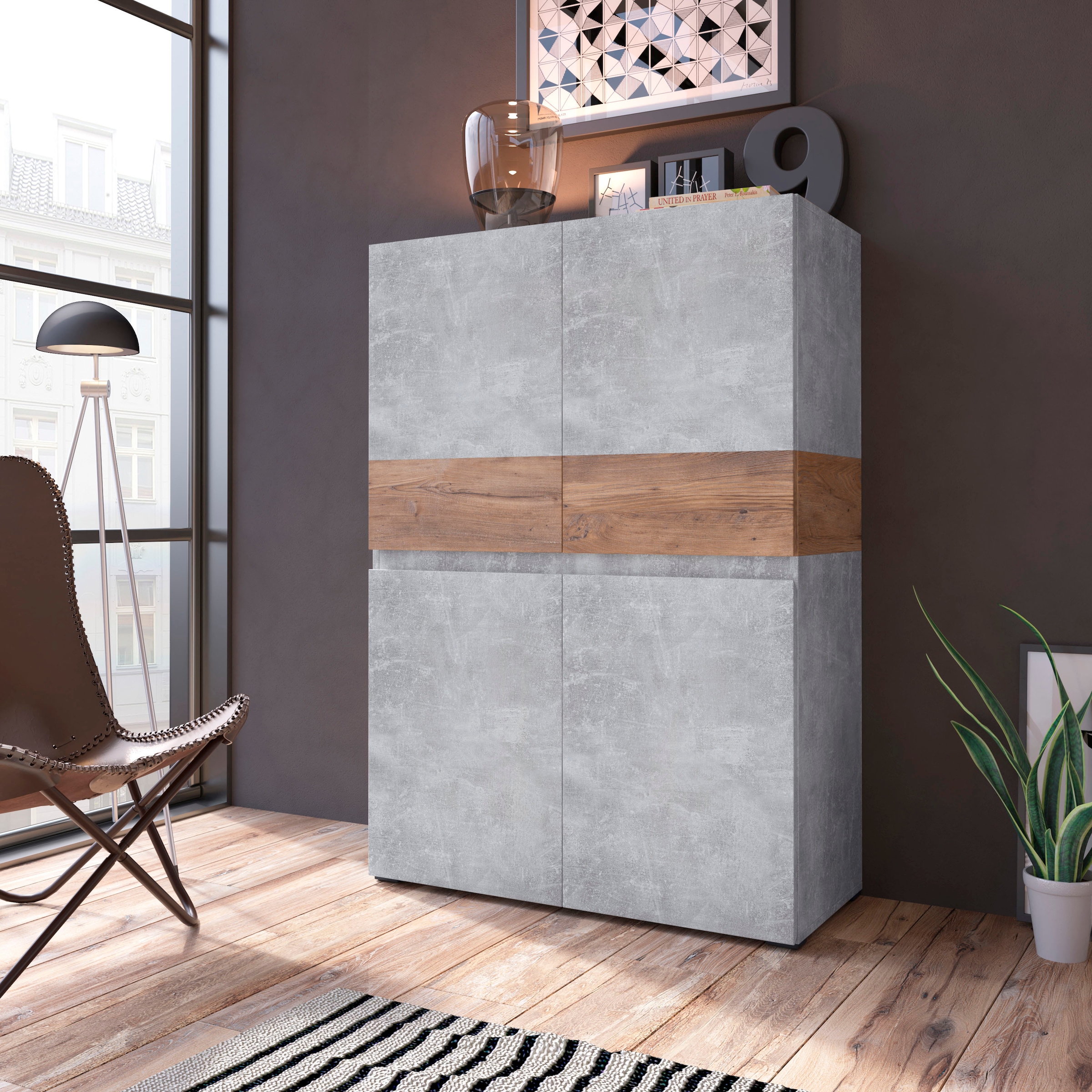 Image of Home affaire Highboard "Rimini" Höhe 129 cm