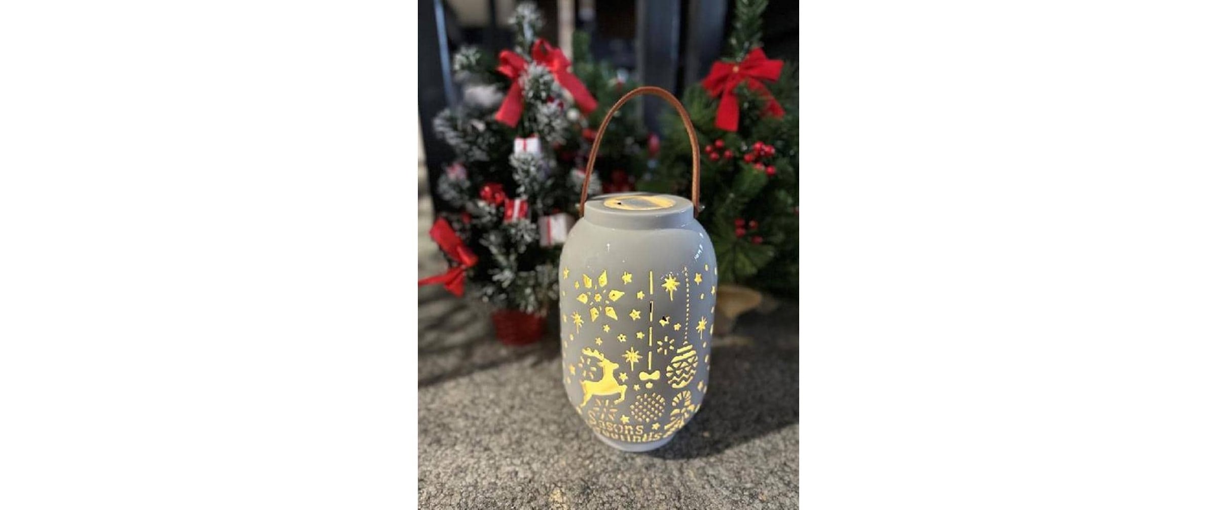   Lanterne »Dameco Xmas 28 cm Weiss«