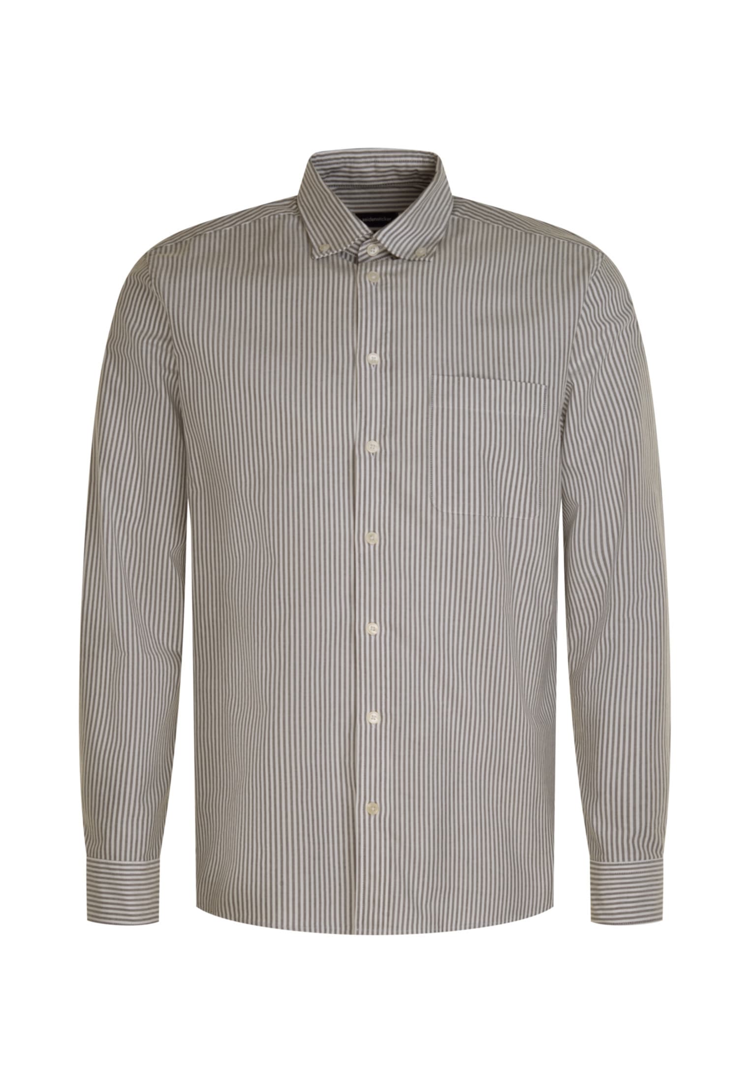 seidensticker Businesshemd »Schwarze Rose« Regular 1/1 Button-Down-Kragen Streifen