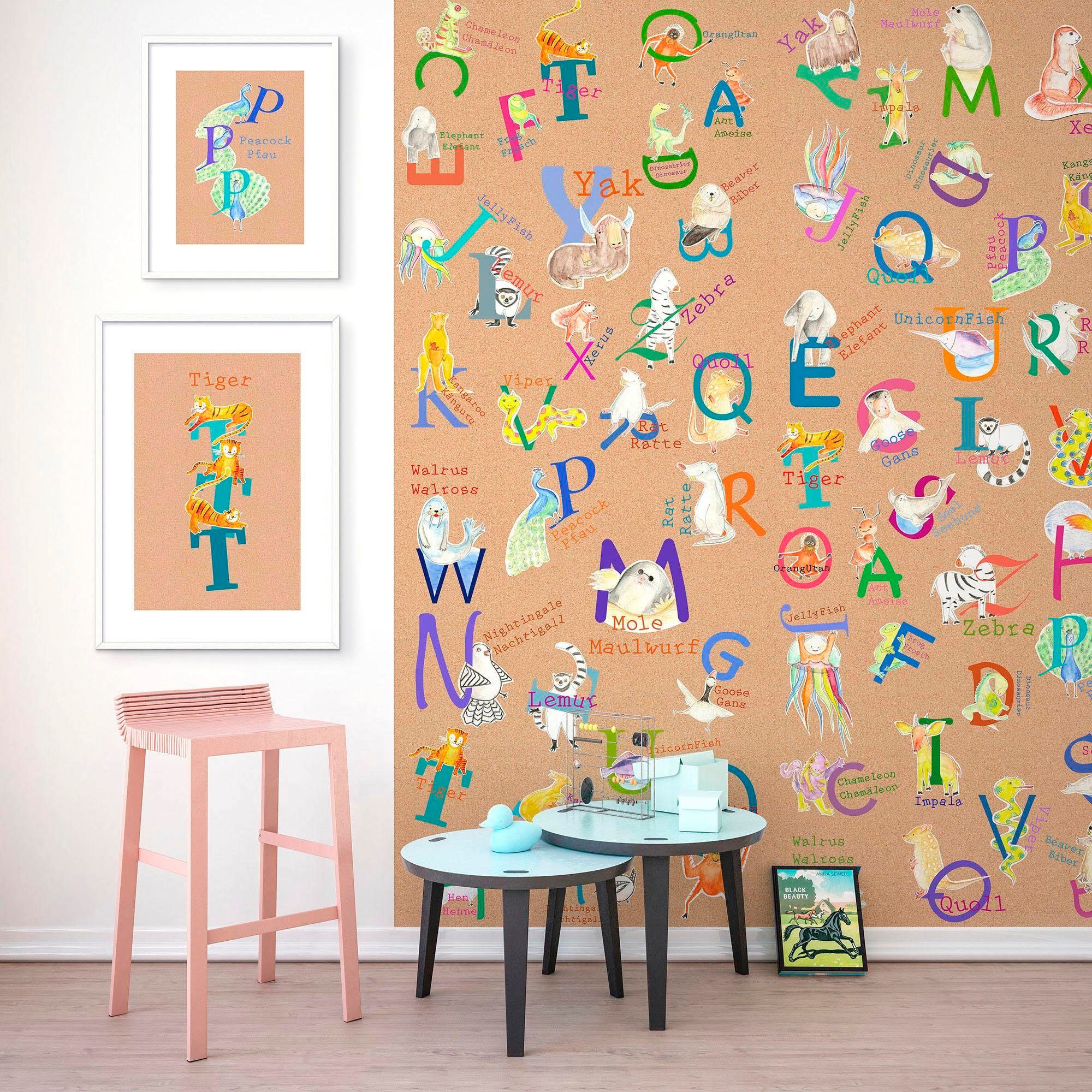 Komar Bild »ABC Animal R« Buchstaben 1 Stk. tlg. Wandbild zur Dekoration - ohne Rahmen