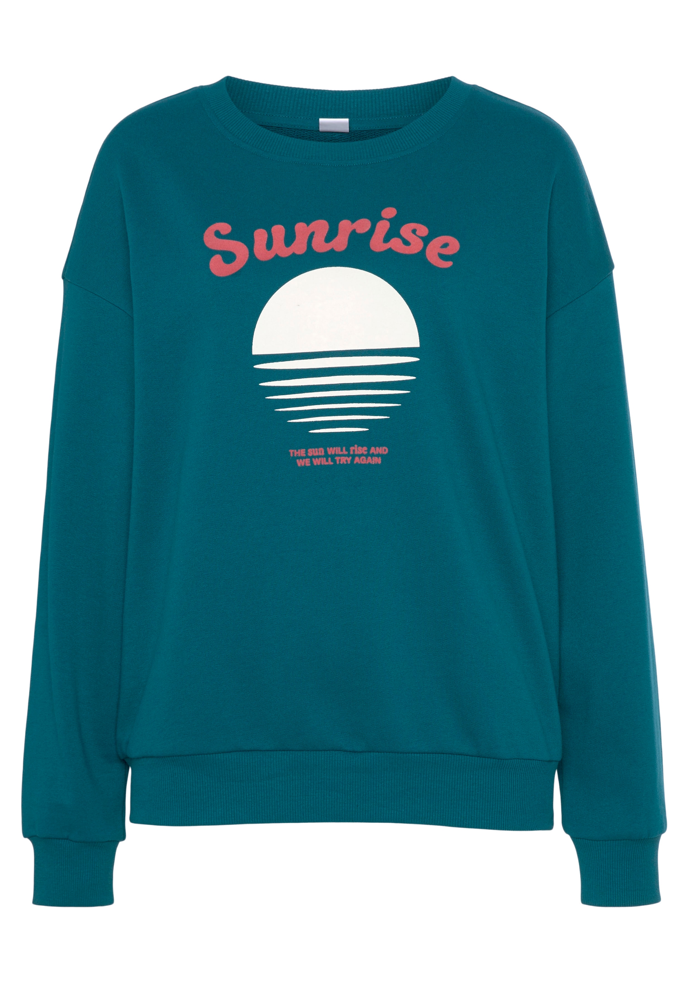 Vivance Sweater, mit schönem Frontprint, Loungewear
