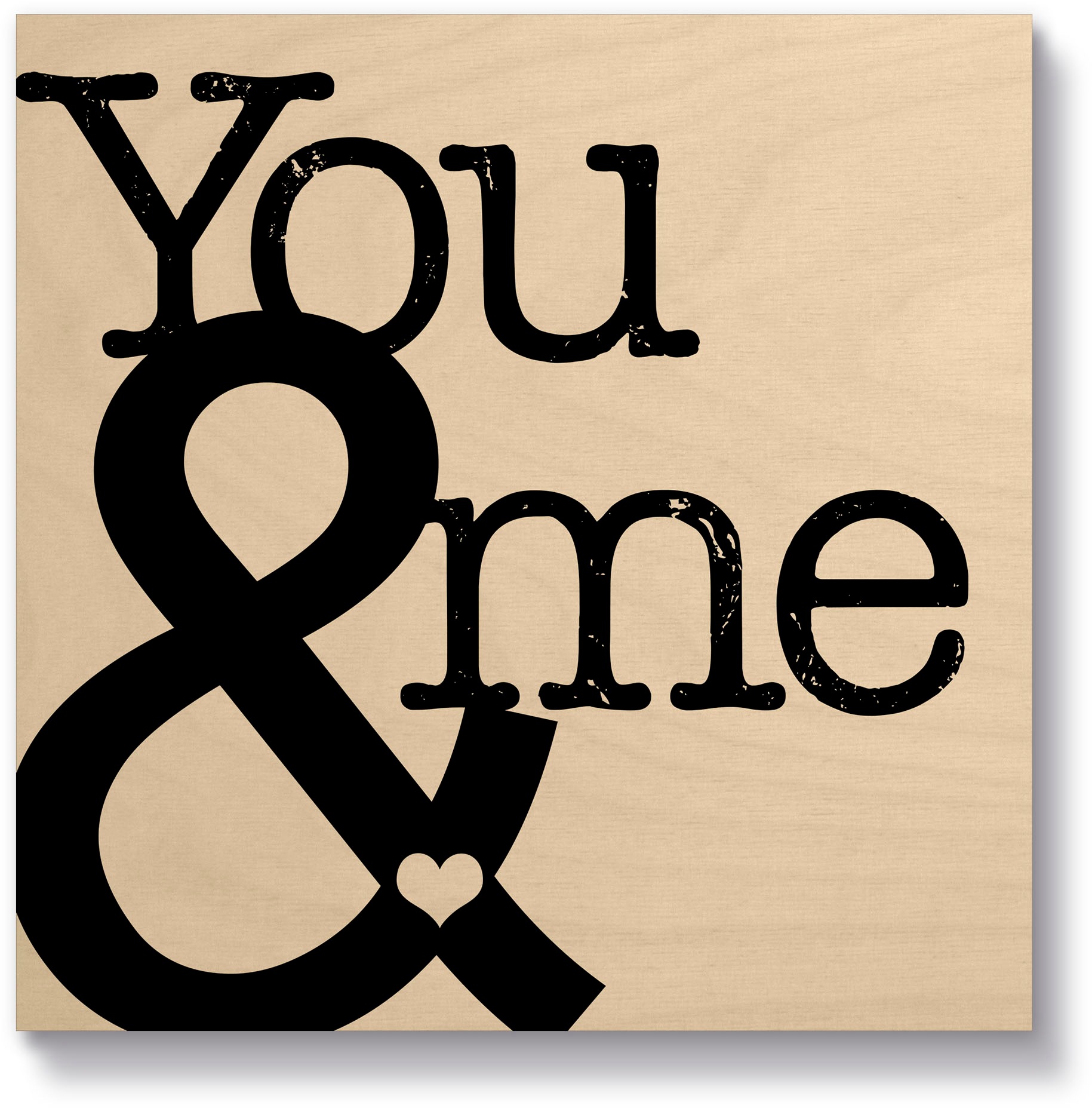 Image of Artland Holzbild »Du & Ich II«, Sprüche & Texte, (1 St.) bei Ackermann Versand Schweiz