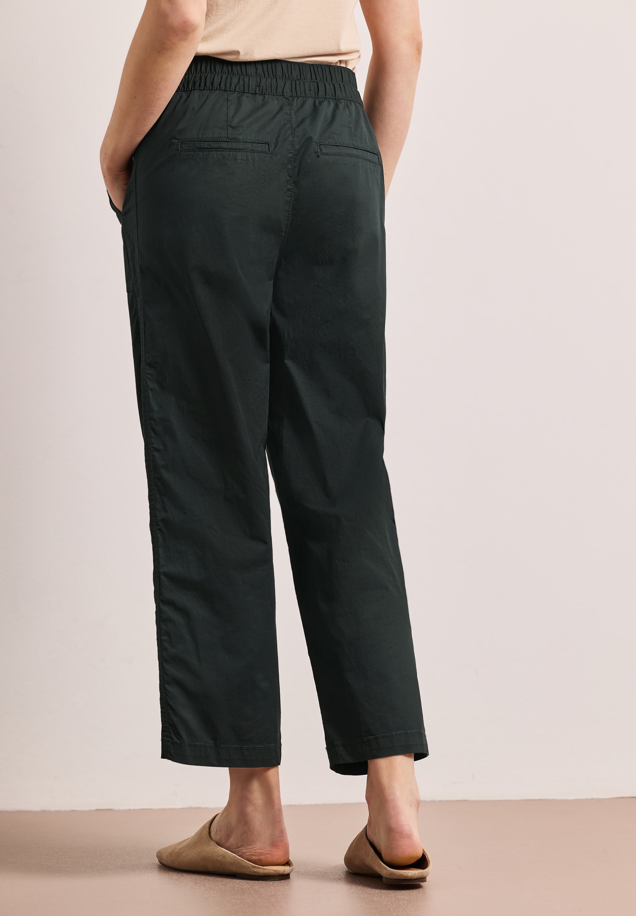 STREET ONE Pantalon paperbag  avec ceinture élastique