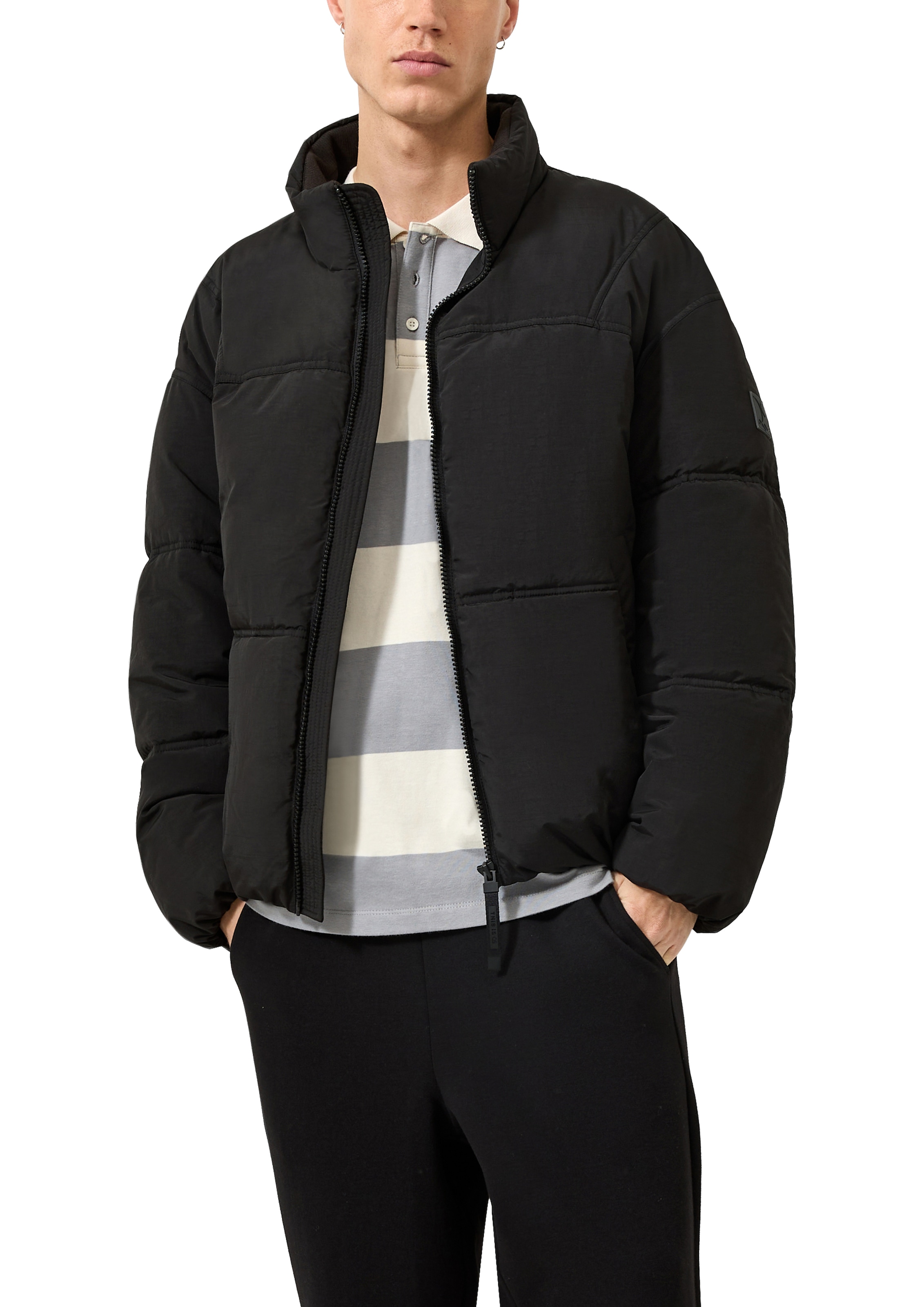 Image of QS Steppjacke ohne Kapuze Winterjacke mit Stehkragen und Reissverschluss