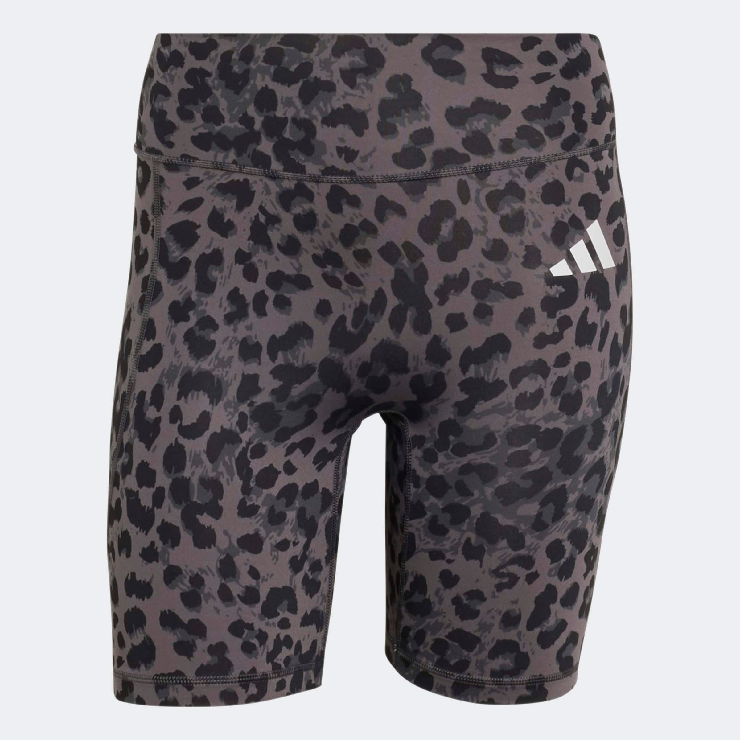 adidas Performance Short »OPTIME ESSENTIALS WORKOUT LEGGINGS, KURZ, LEOPARDENPRINT«