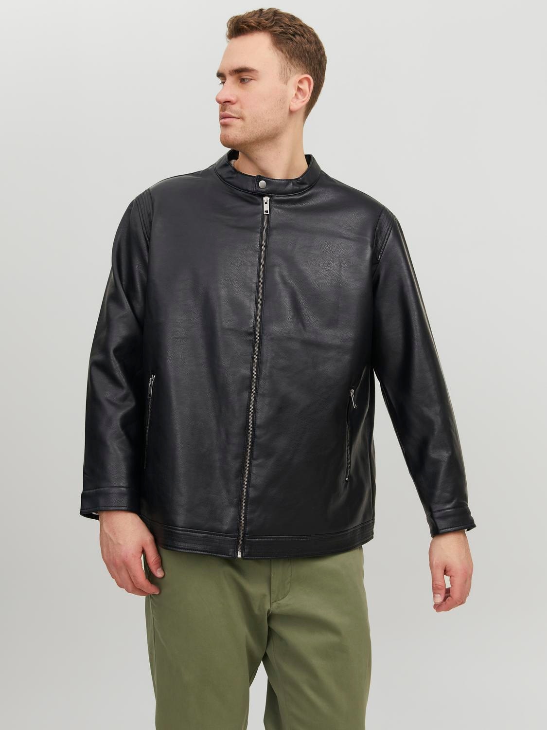 Jack & Jones PlusSize Bikerjacke »JJEROCKY CLEAN JACKET NOOS PLS«