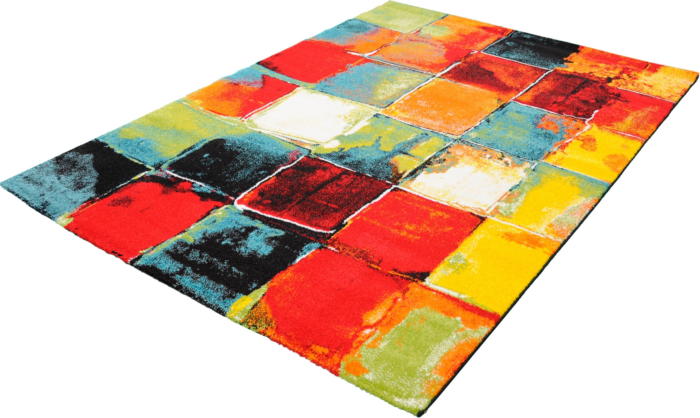 merinos Teppich »BELIS PATCHWORK«, rechteckig, 13 mm Höhe, Wohnzimmer
