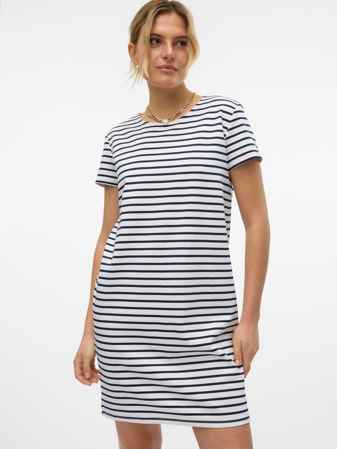Vero Moda Minikleid »VMABBY SS SHORT ZIP DRESS JRS NOOS«