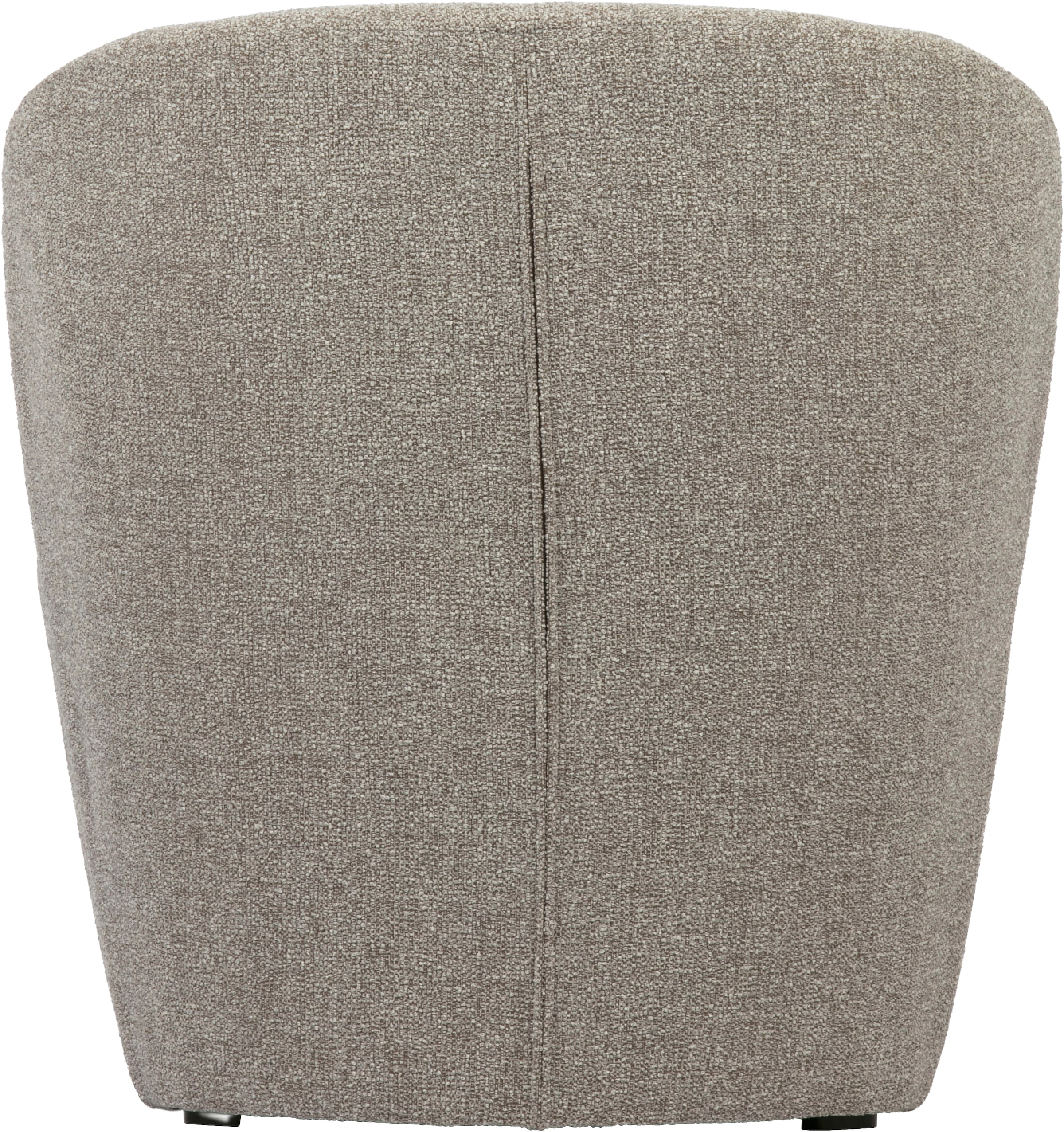 WOOOD Loungesessel »Lofty mit Bouclé-Bezug und Hartholzrahmen B 68 x T 72 x H 75 cm« Hohe Verschleissfestigkeit, Sitzhöhe 42 cm, separates Rückenkissen