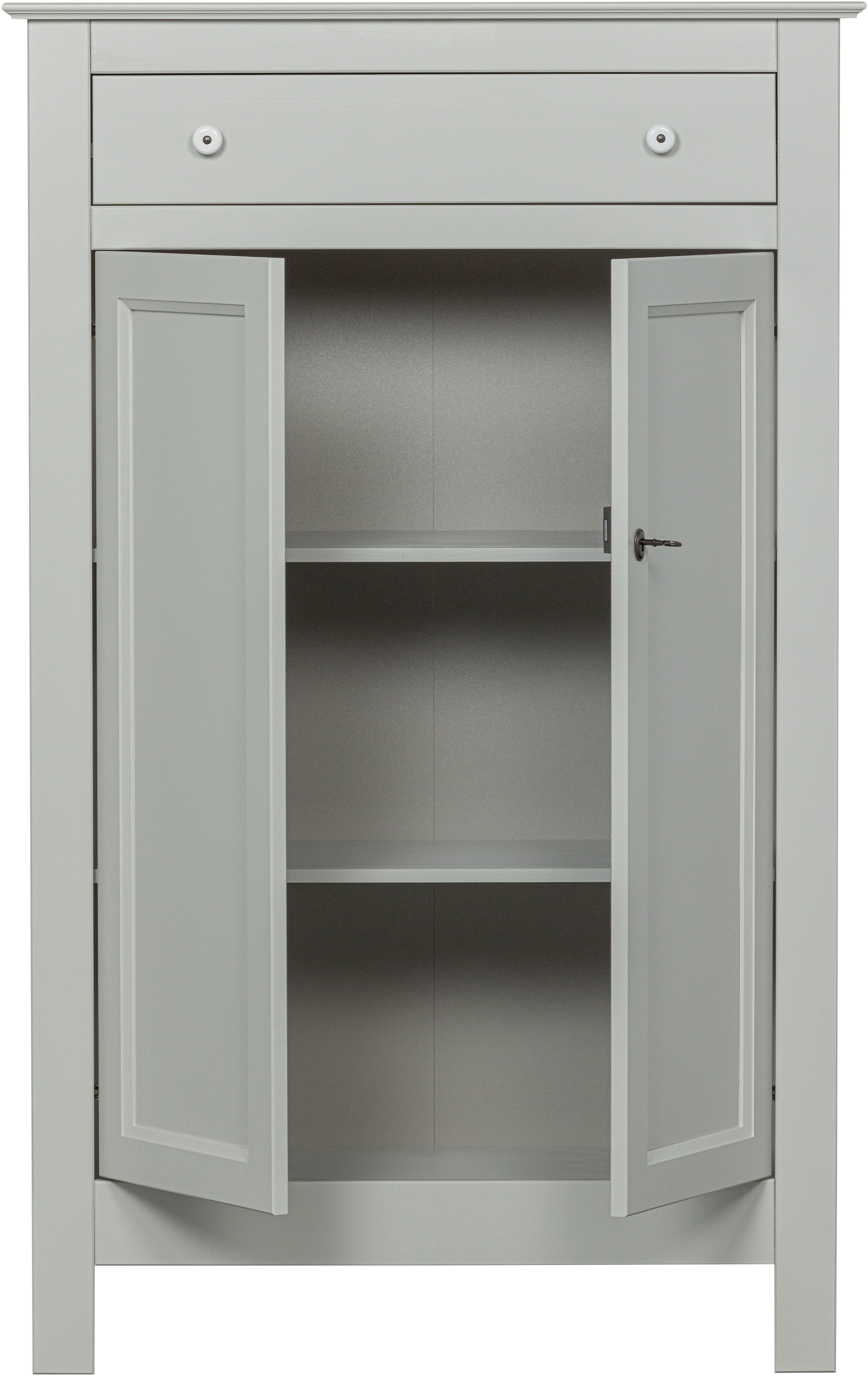WOOOD Vertiko »Eva FSC®-Kiefernholz geschliffen, H 150 x B 93 x T 40 cm« Tragkraft 15 kg pro Boden, MDF-Rückwand für Stabilität, Pfleigleicht