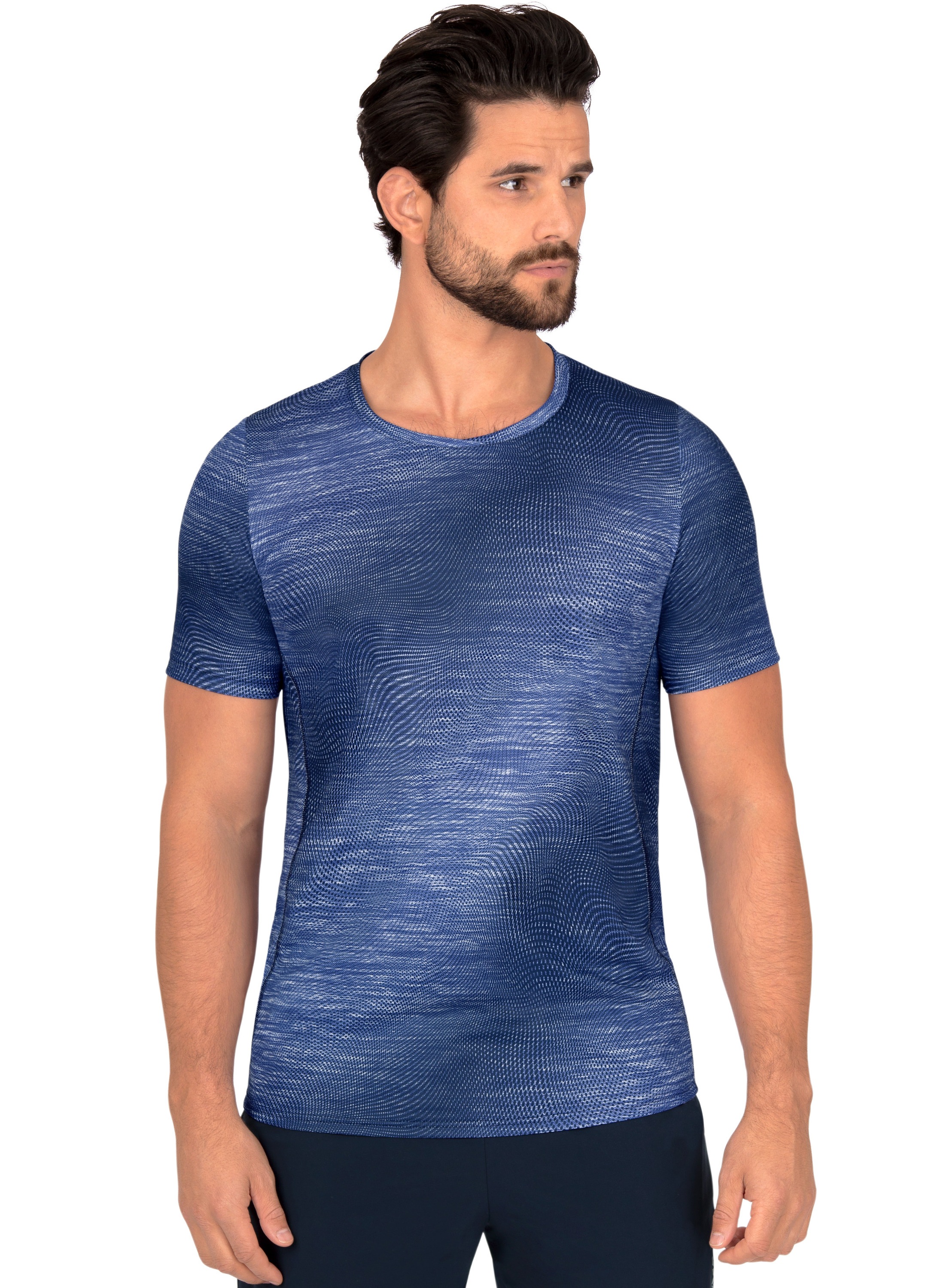 Image of Trigema Print-Shirt, COOLMAX® Sportshirt mit modischem Druck bei Ackermann Versand Schweiz