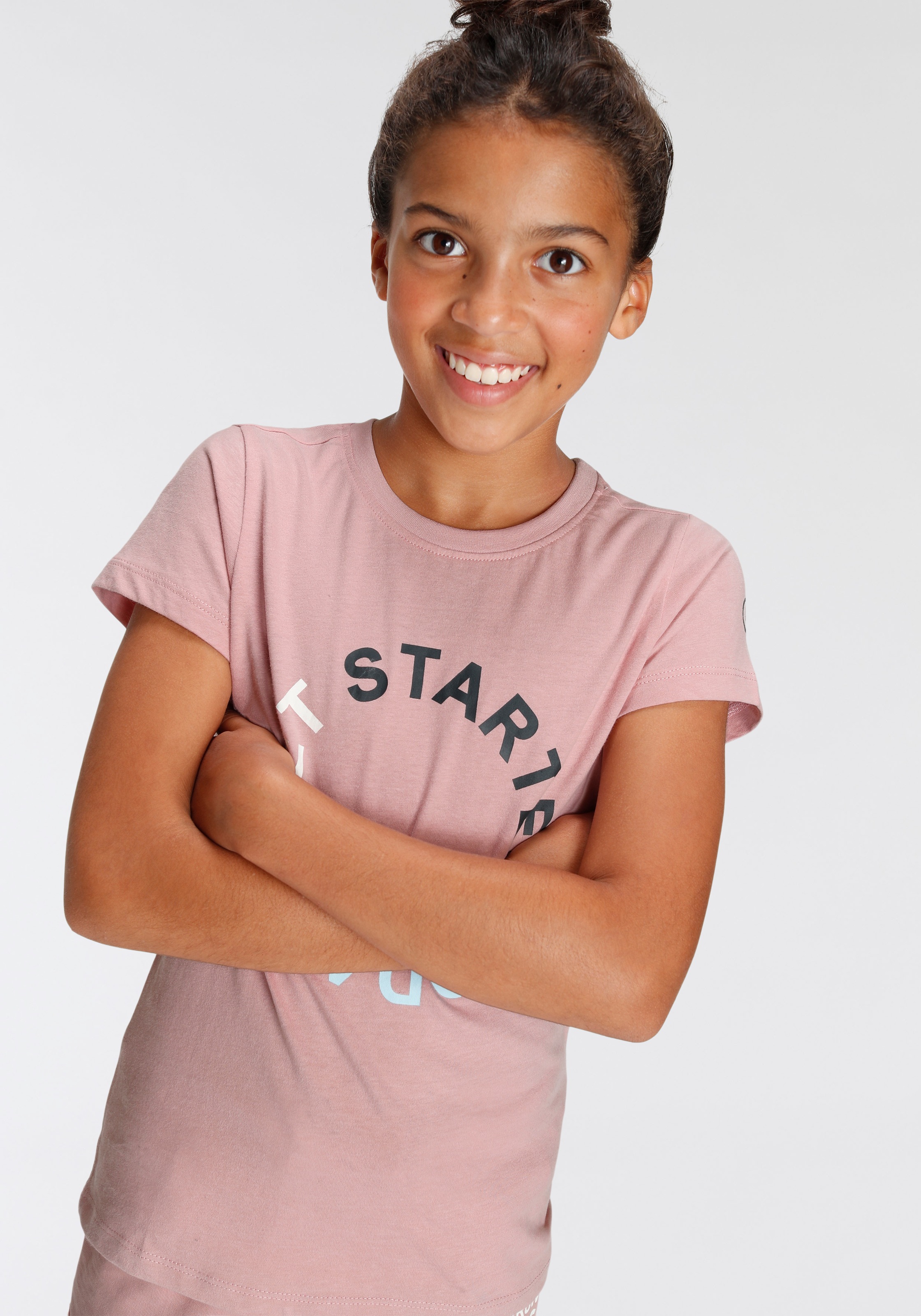 »GET Druck T-Shirt ✌ Acheter STARTED ligne TODAY«, en KIDSWORLD