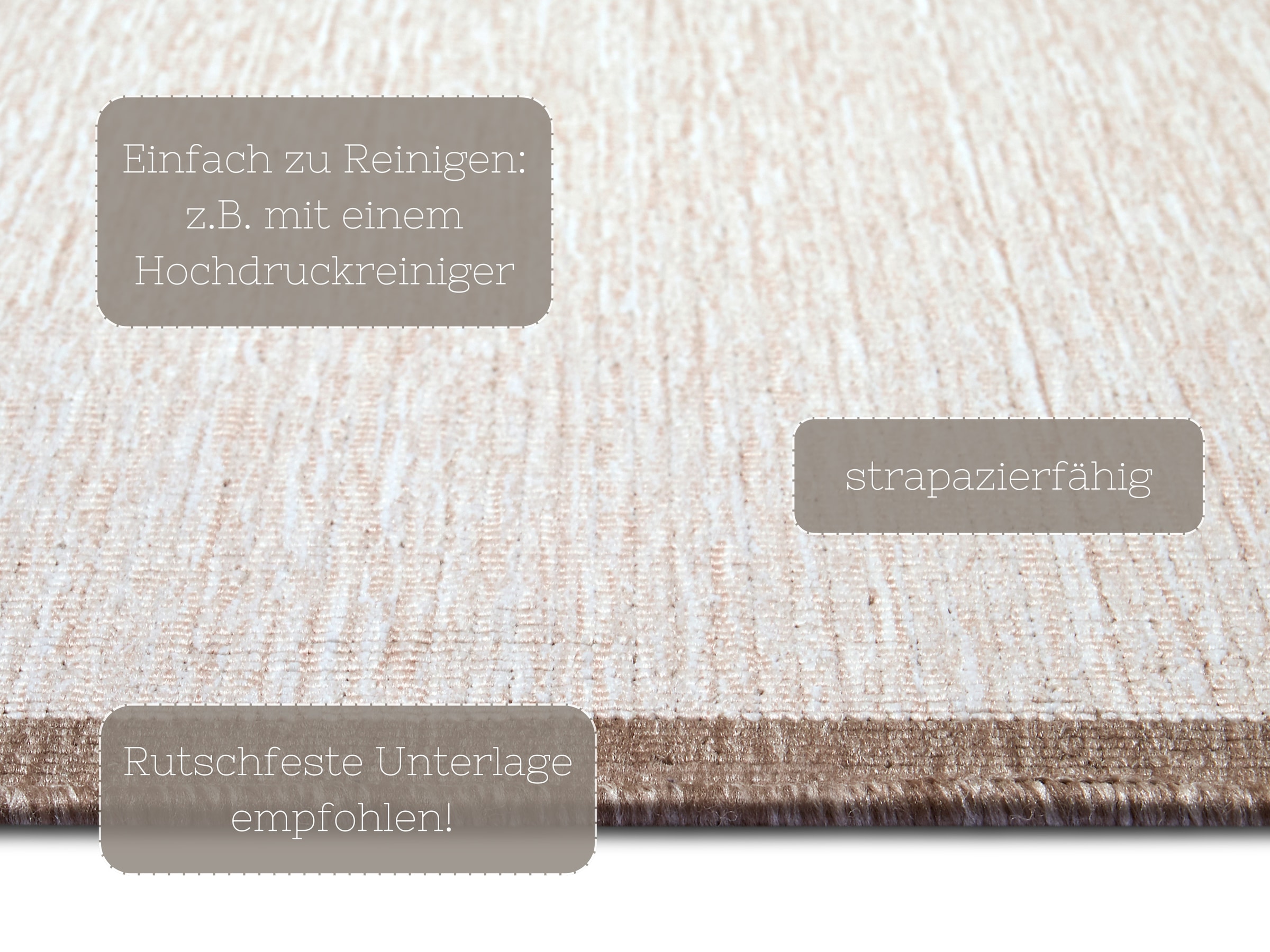 NORTHRUGS Teppich »Panama Wendeteppich«, rechteckig, 5 mm Höhe, In-& Outdoor, Wetterfest, Balkon, Läufer, Wohnzimmer, Wasserfest
