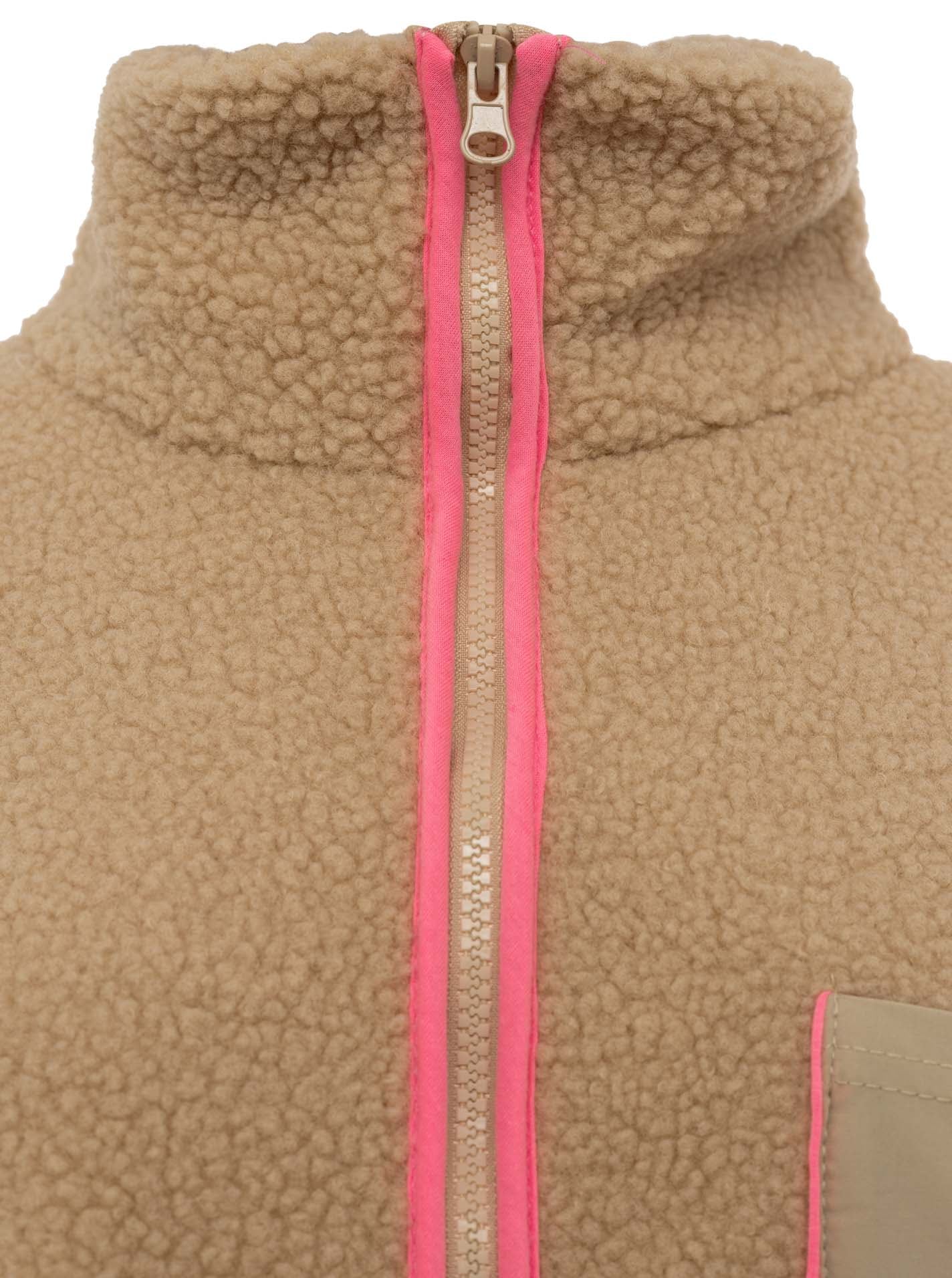 Zwillingsherz Kapuzensweatjacke »"Classic"« kuscheliges Teddy-Fleece , Kontrastdetails, Brutstasche, Stehkragen