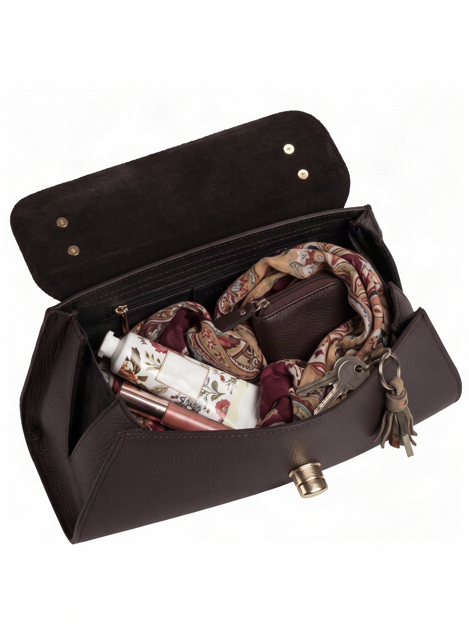 forty° Sac à bandoulière »FORTY° Damen LIRAMARA echt Leder, Made in Italy« cuir véritable, fabriqué en Italie