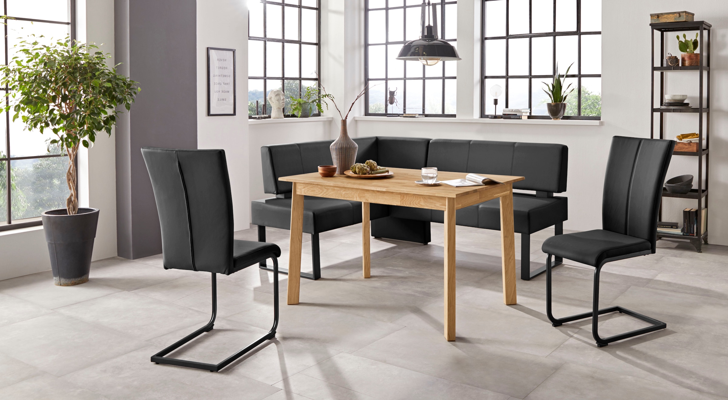 Home affaire Eckbank »Oliver mit Metallgestell, Küchenbank« verschiedene Bezüge Cord Esszimmerbank OTTOs Choice