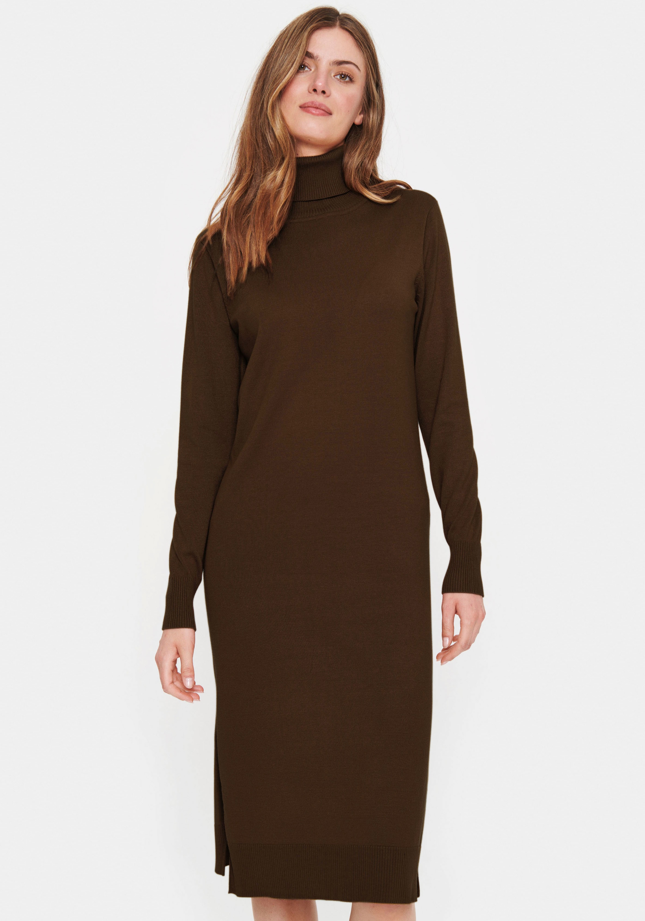 Image of Saint Tropez Strickkleid "SZ-Roll-neck Long Dress" mit Rollkragen