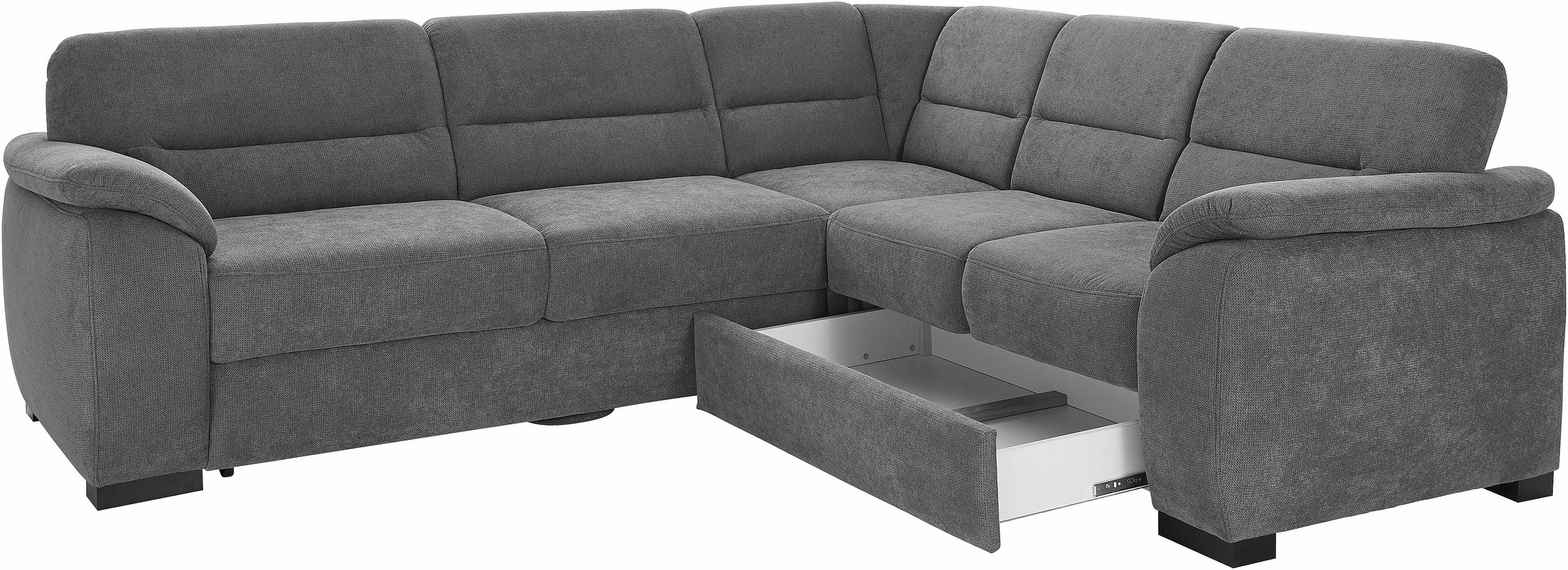 sit&more Ecksofa »Montego L-Form«, wahlweise mit Bettfunktion und Schubkasten
