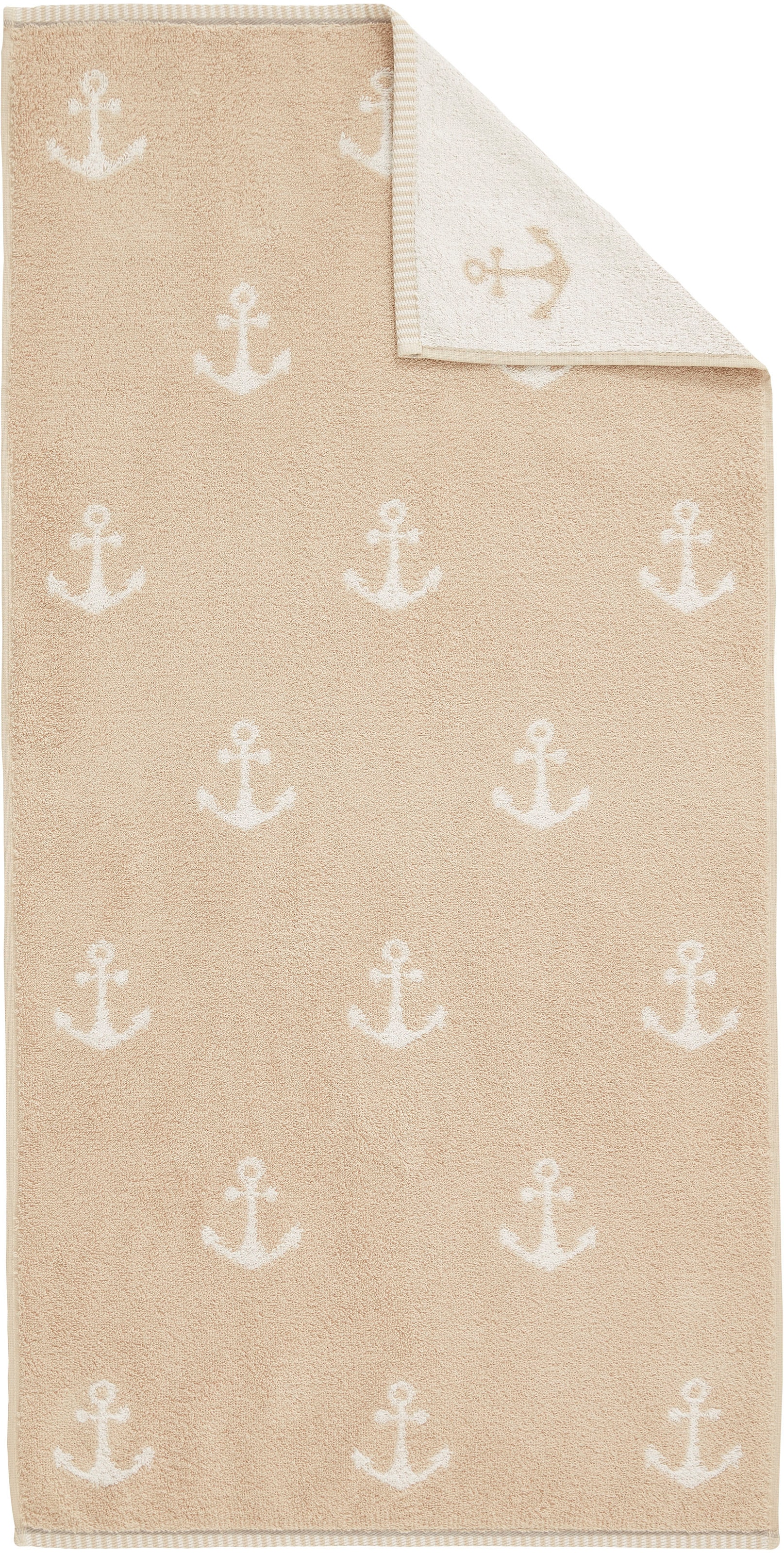 Dyckhoff Set de serviettes »Maritim, Nautic« Ensemble 3 cuis Frottee 2 serviettes (50x100 cm), 1 drap de douche (70x140 cm)