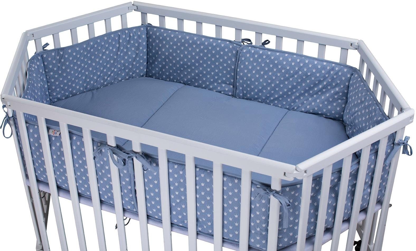 Image of tiSsi® Laufgittereinlage »Kronen blau«, Passend für 6-eckiges tiSsi® Laufgitter bei Ackermann Versand Schweiz
