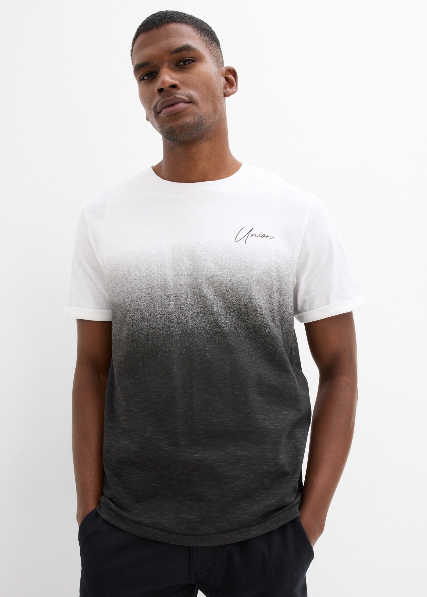 Image of bonprix T-Shirt 1 Slim Fit Passform, Kurzarm, atmungsaktives Jersey-Material