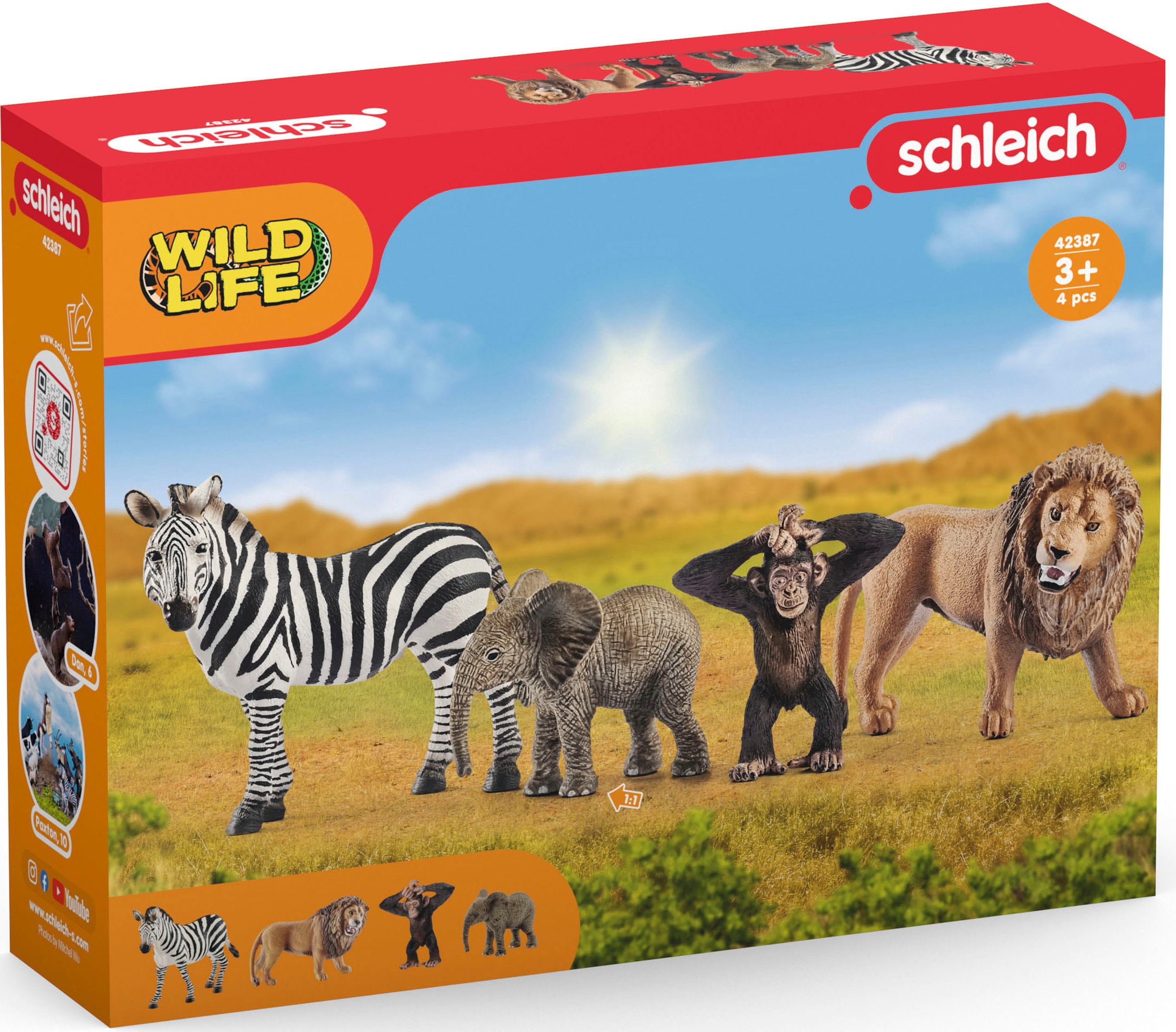 Schleich® Spielfigur »WILD LIFE, Starter Set (42387)«, (Set)