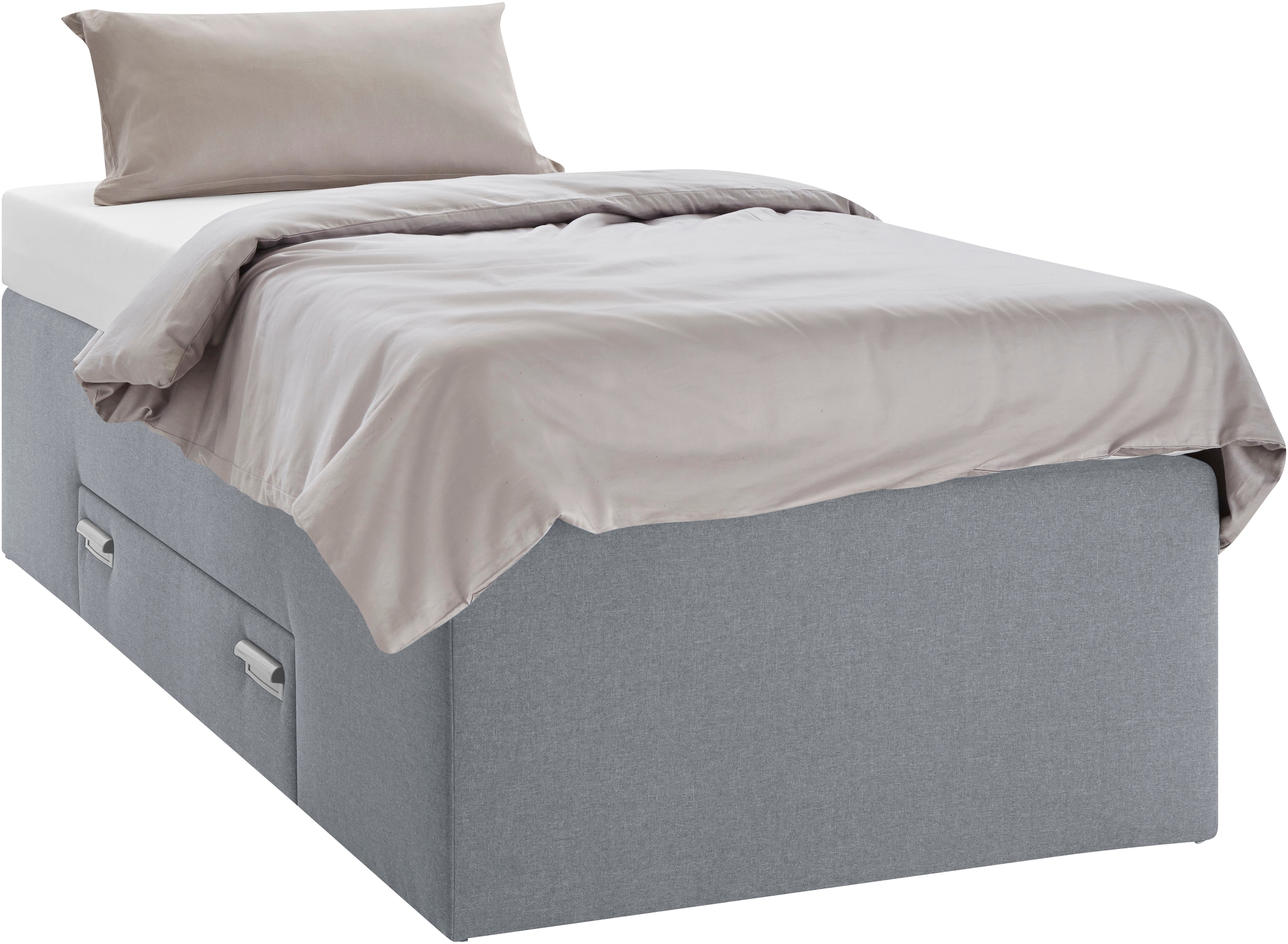 Westfalia Schlafkomfort Lit boxspring mit integrierter Schublade, frei im Raum stellbar