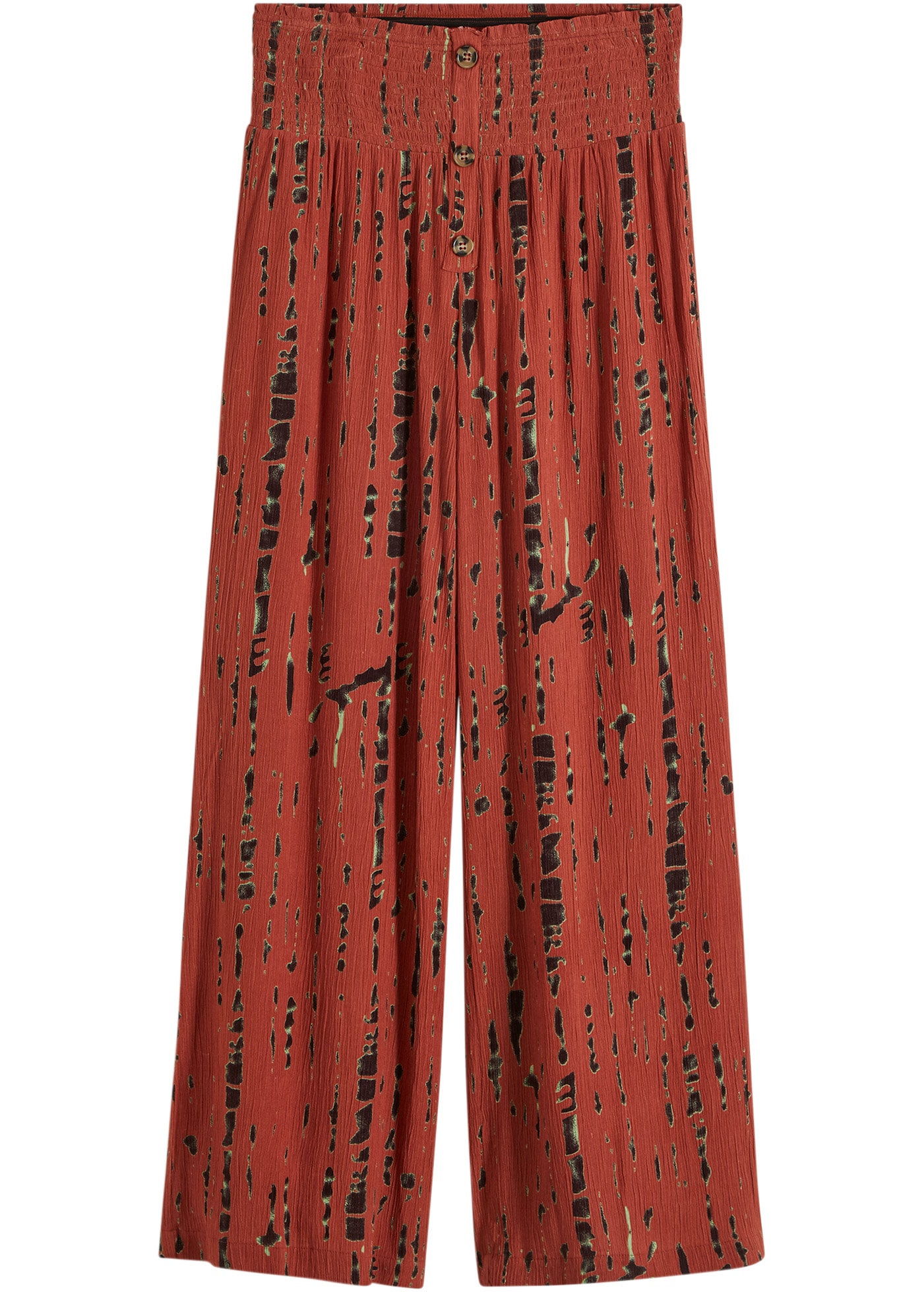 bonprix Pantalon palazzo  aus Viskose, mit Gummibund, lockere Passform, femininer Stil