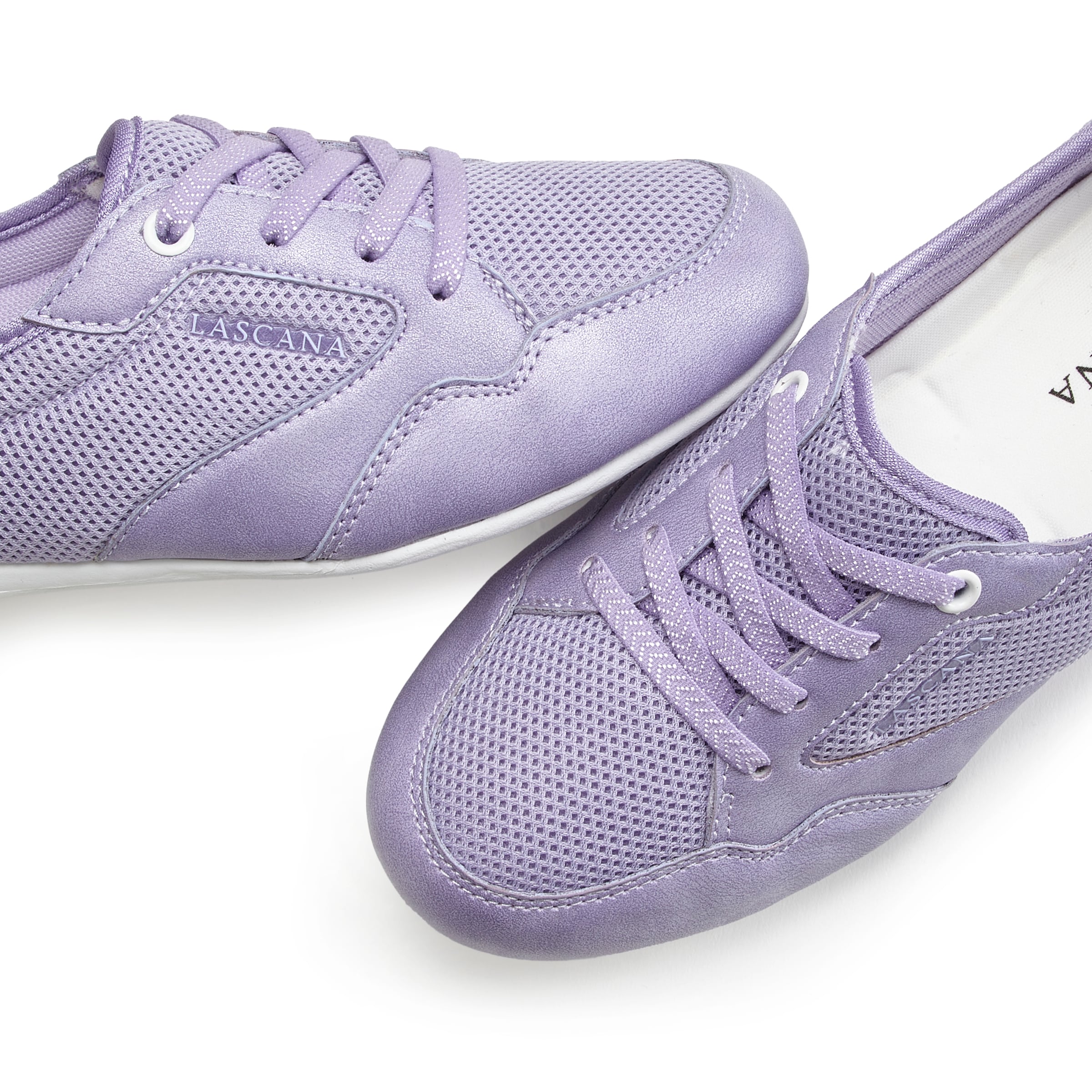LASCANA Sneaker »Freizeitschuh, Halbschuh,«, in modischer Mesh-Optik zum Reinschlüpfen VEGAN