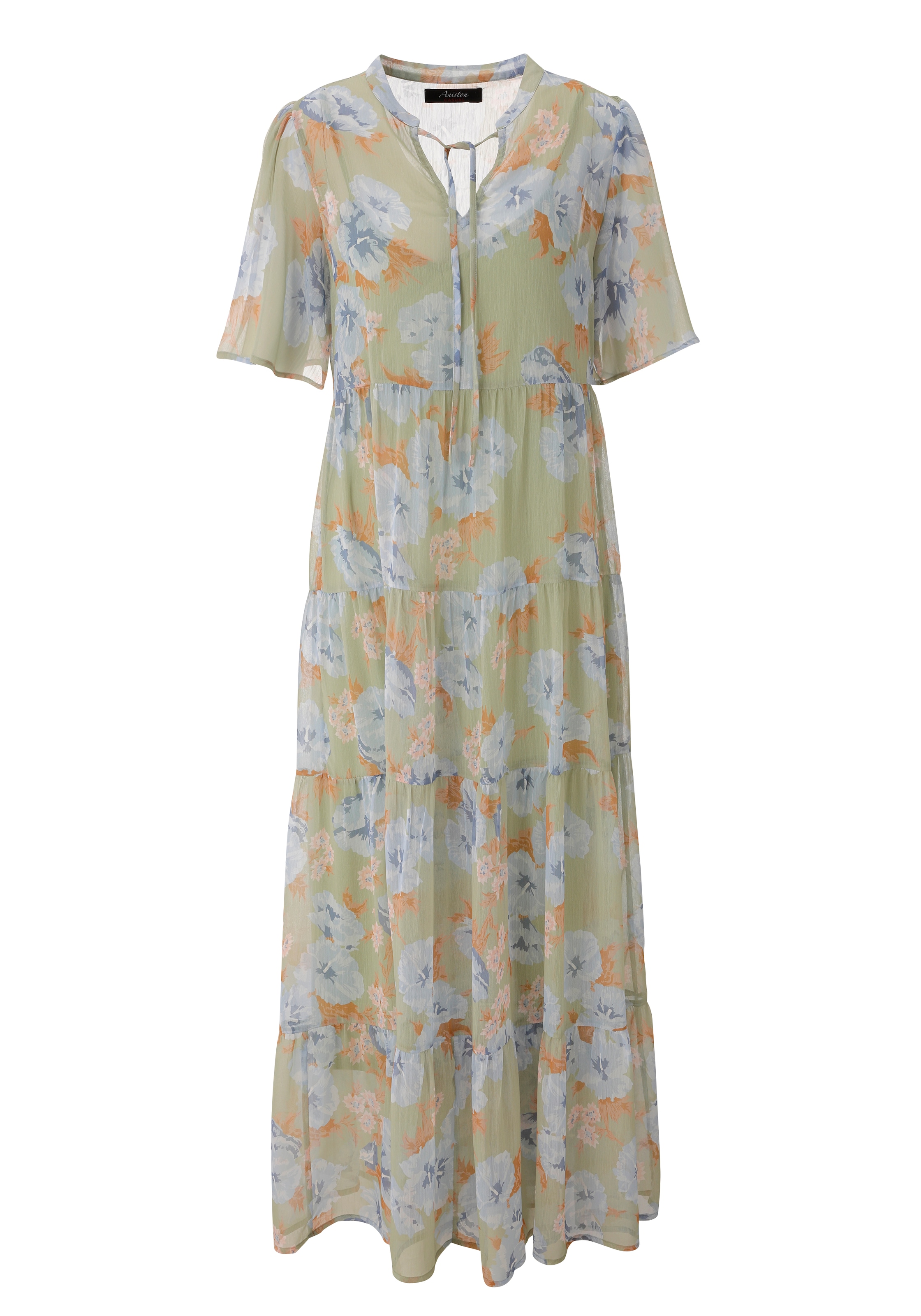 Aniston CASUAL Robe d'été mit pastellfarbenen Blumendruck - NEUE KOLLEKTION