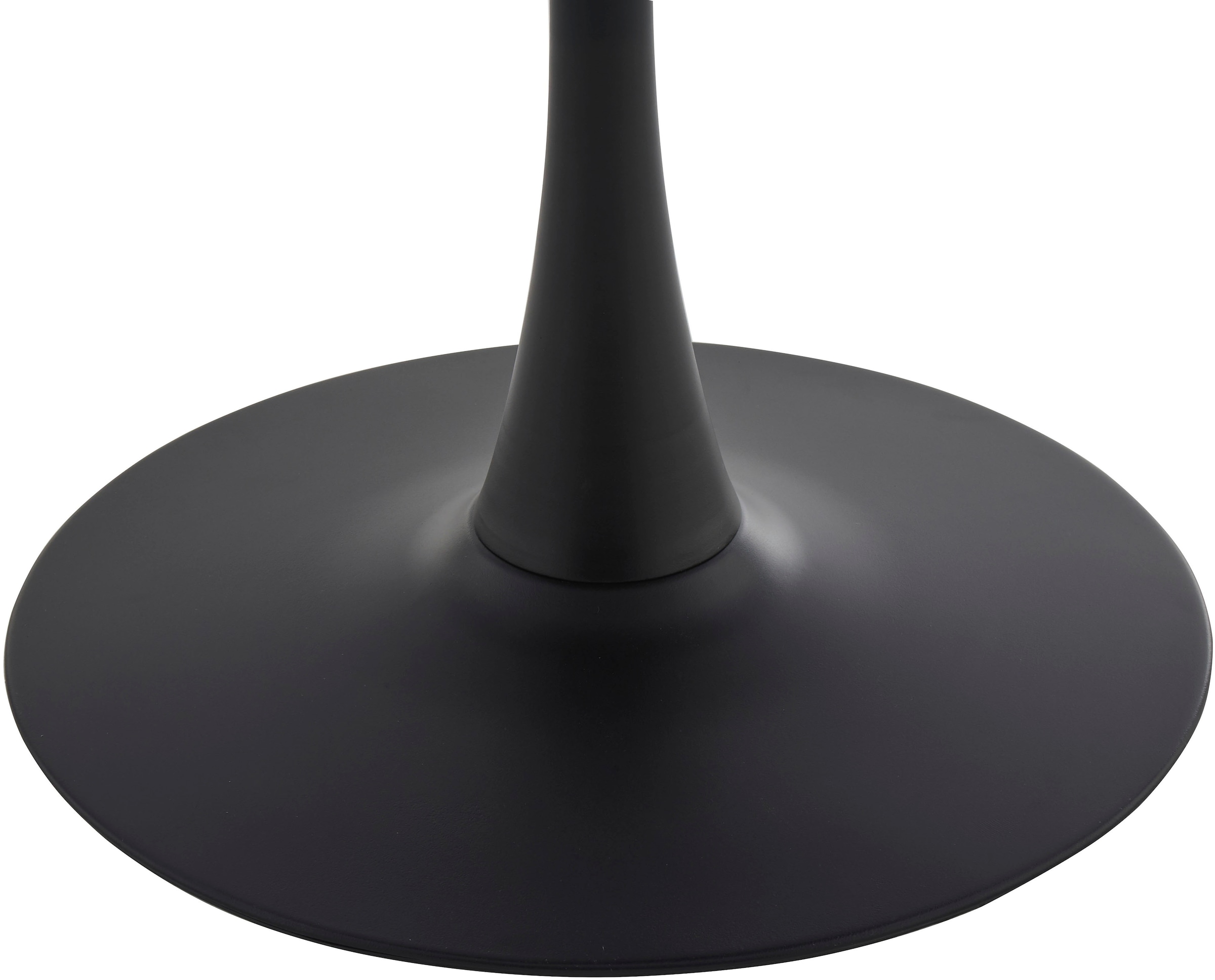 GOODproduct Esstisch »Freya« 1 Stk. tlg. Runder Tisch 90cm in Sinterstein, Black Copper mit schwarzem Säulenfuss