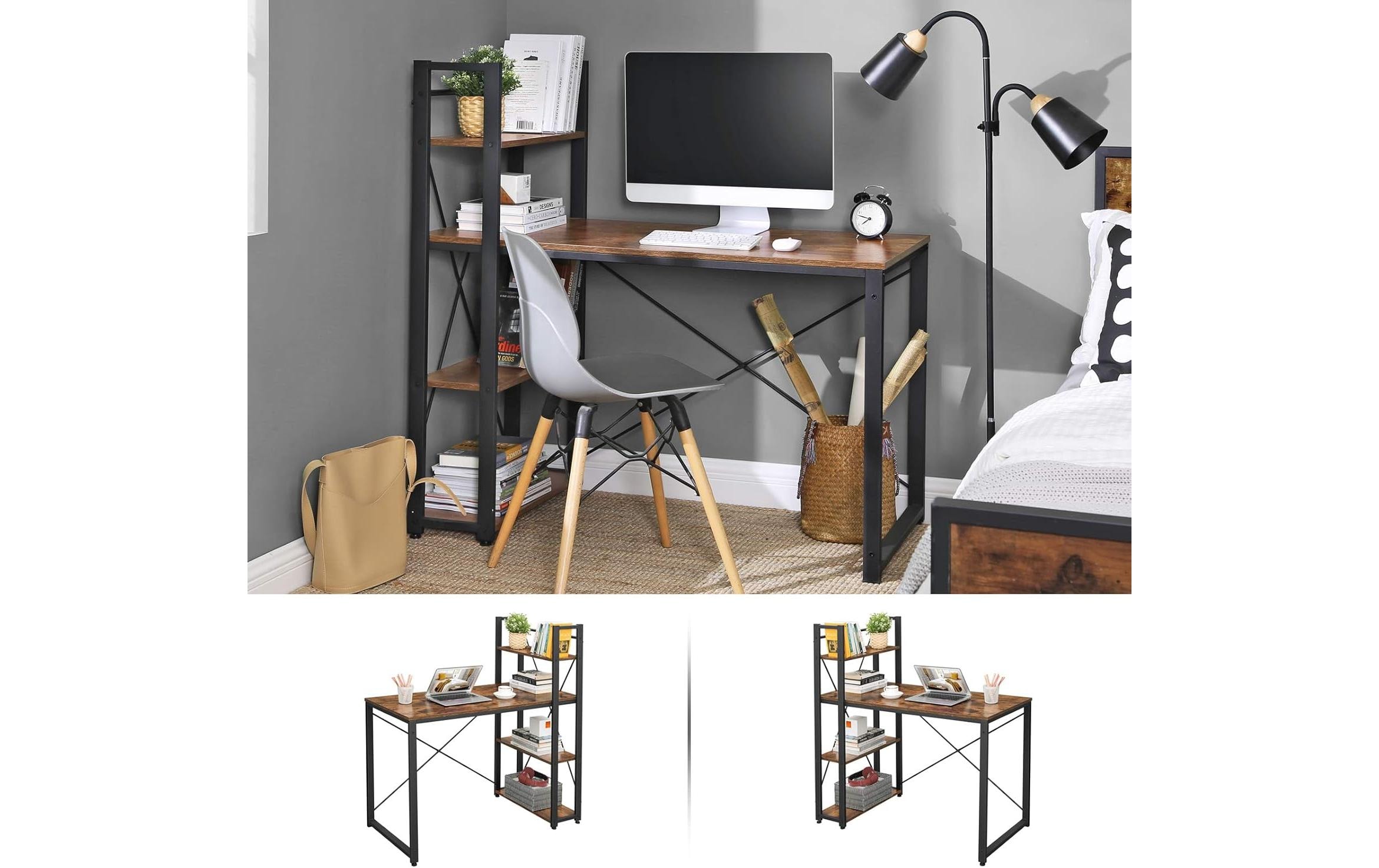 VASAGLE Bureau »mit Platte 120 x 60 cm«