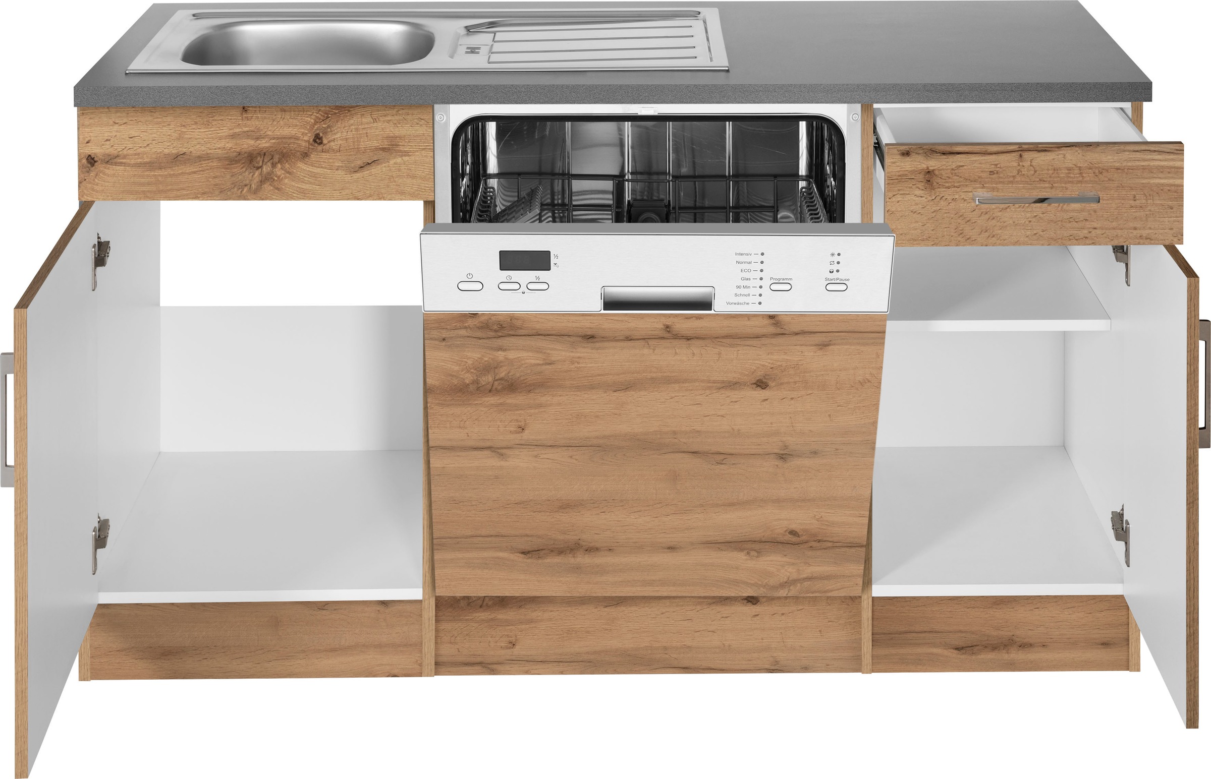 KOCHSTATION Cuisine d'angle »KS-Colmar« sans appareils électriques, largeur d’installation 210/330 cm