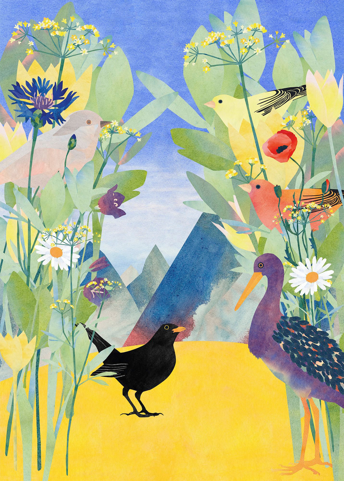 Image of Komar Fototapete »Twittering«, bedruckt-Comic-Retro-mehrfarbig, BxH: 200x280 cm bei Ackermann Versand Schweiz