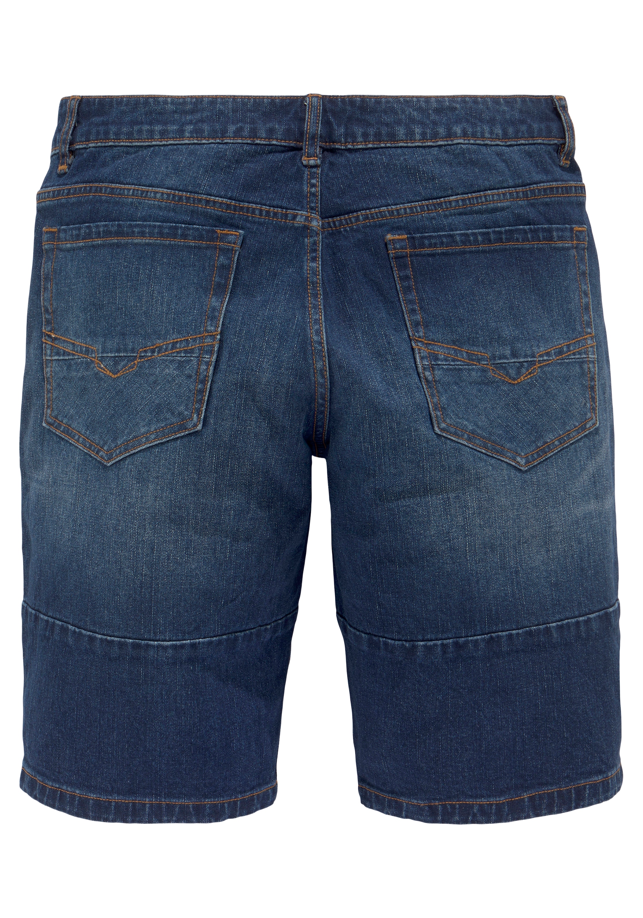 H.I.S Jeansbermudas, entspannte Passform, gerader Beinschnitt, modische Washed-Optik