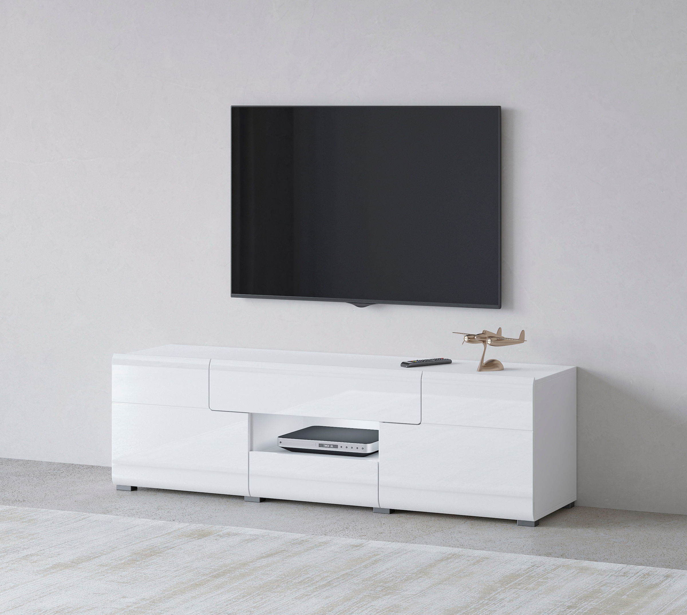 Lowboard »Toledo,Breite 159cm, trendige TV-Schrank mit dekorative Fräsungen«, TV-Board...